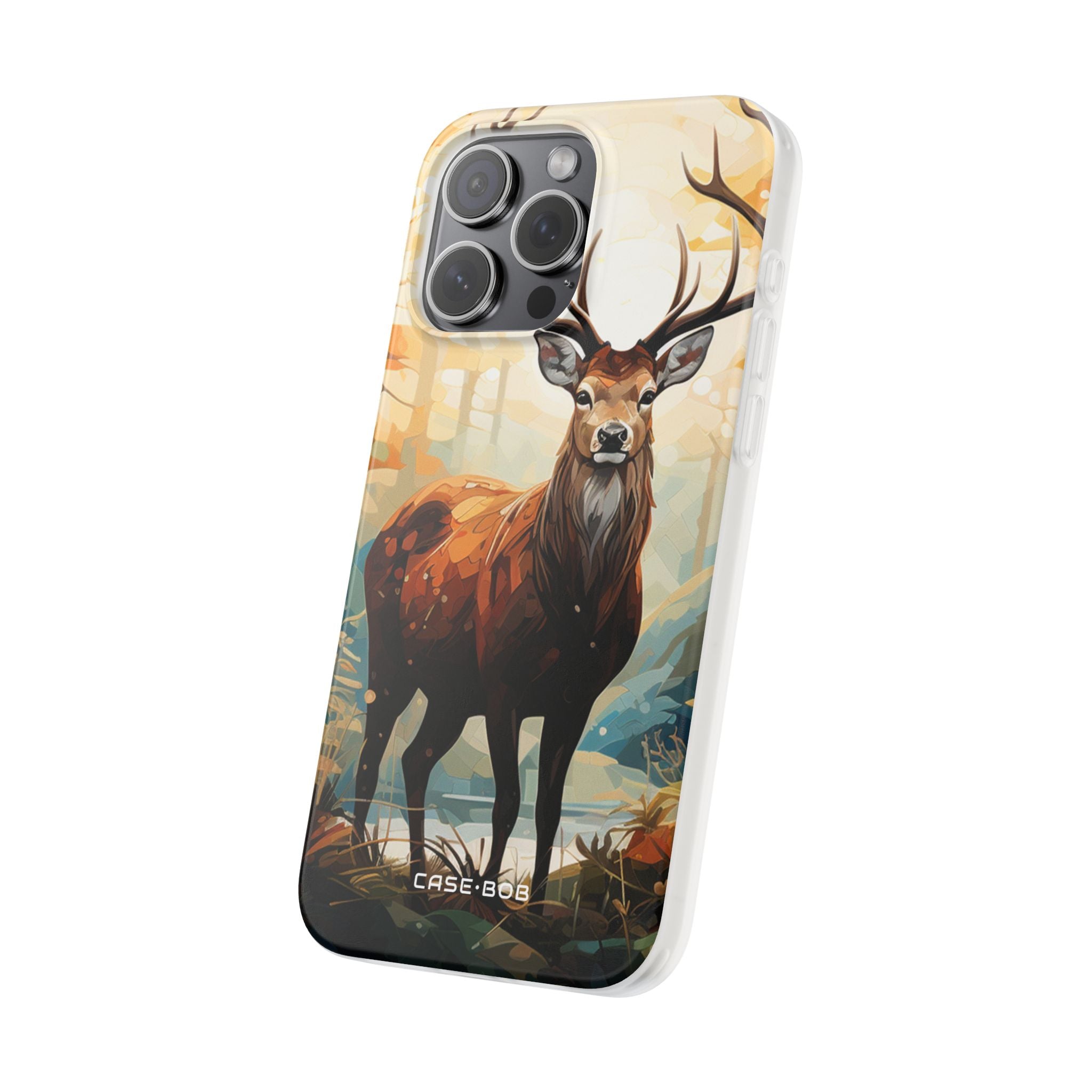 Glowing Stag iPhone 15 Pro Max Case - Soft