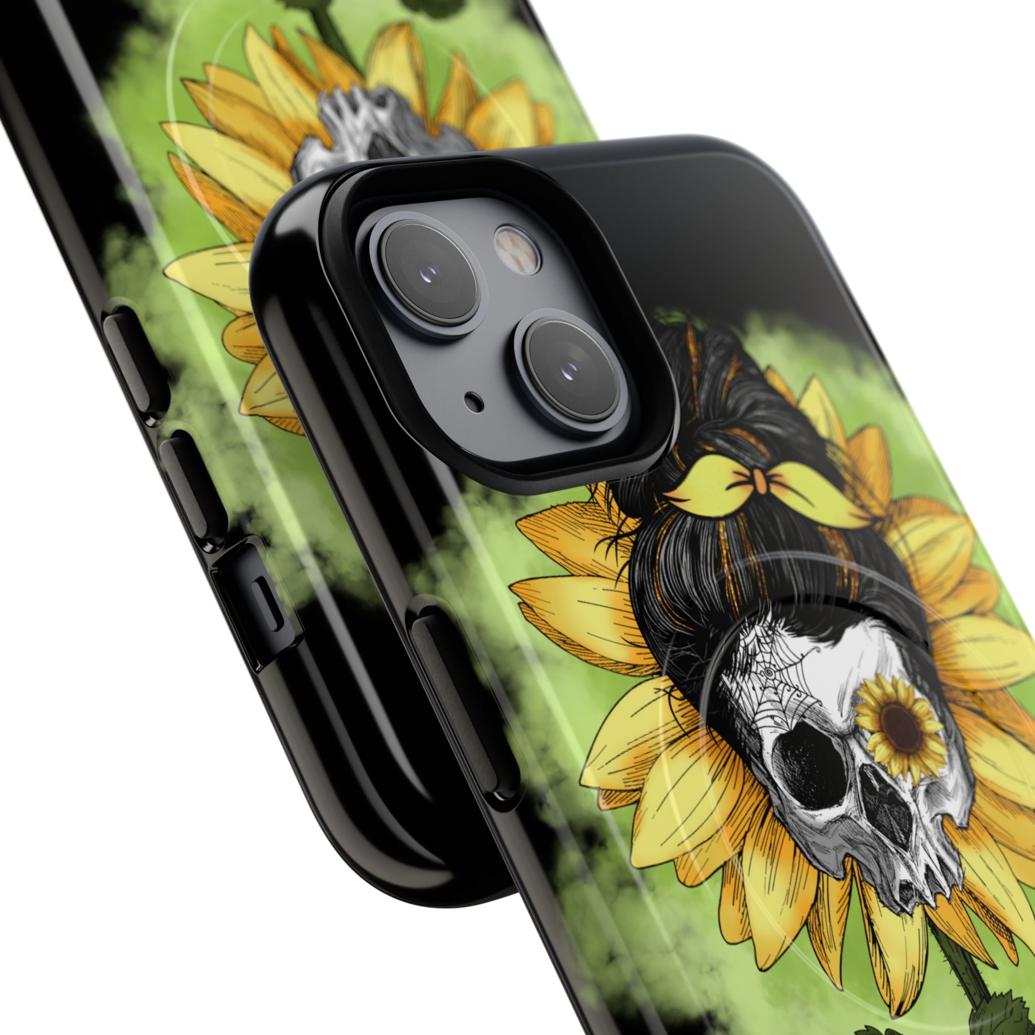 Sunflower Skull iPhone 14 Case - Tough+