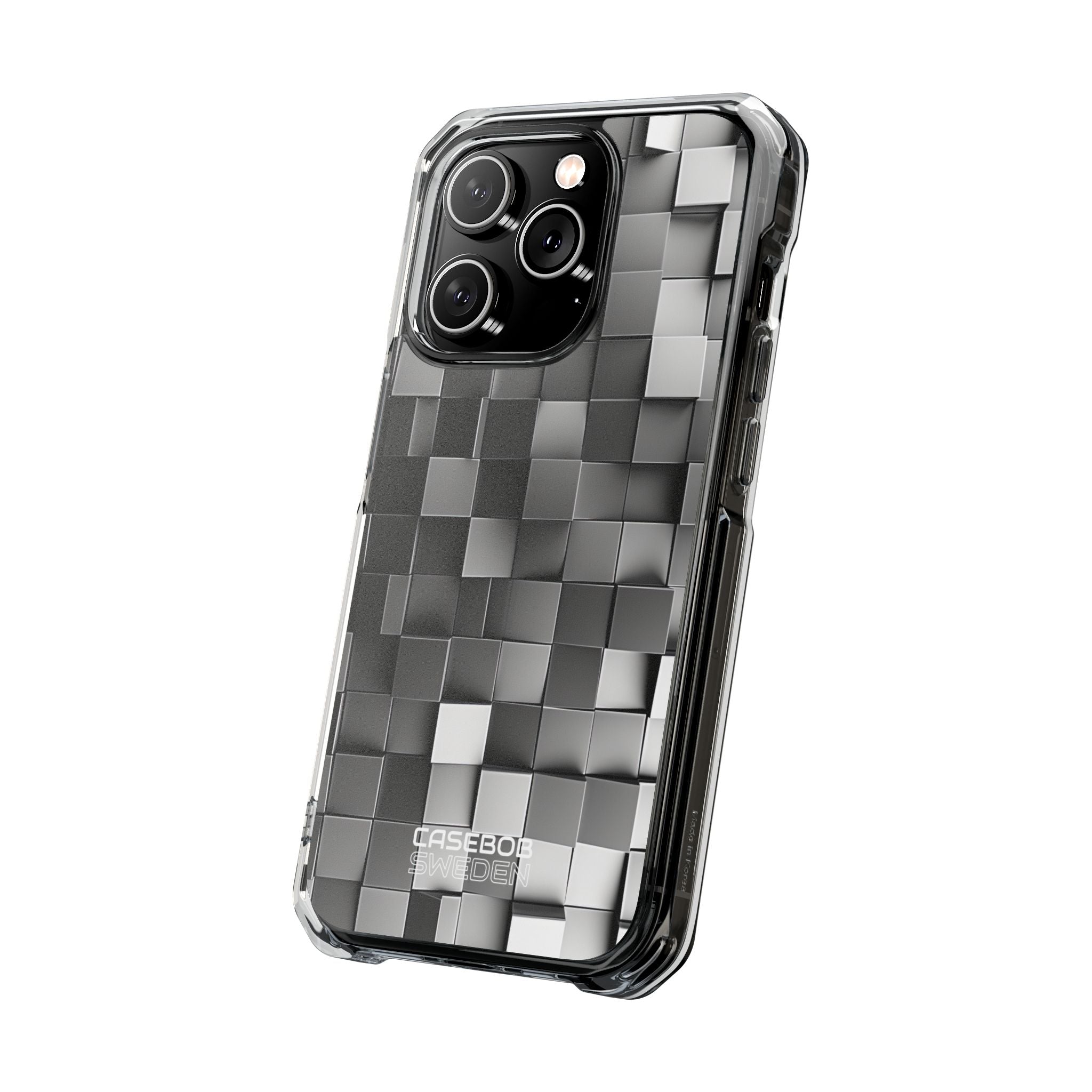 Monochrome Cube Depth iPhone 14 - Impact Clear+