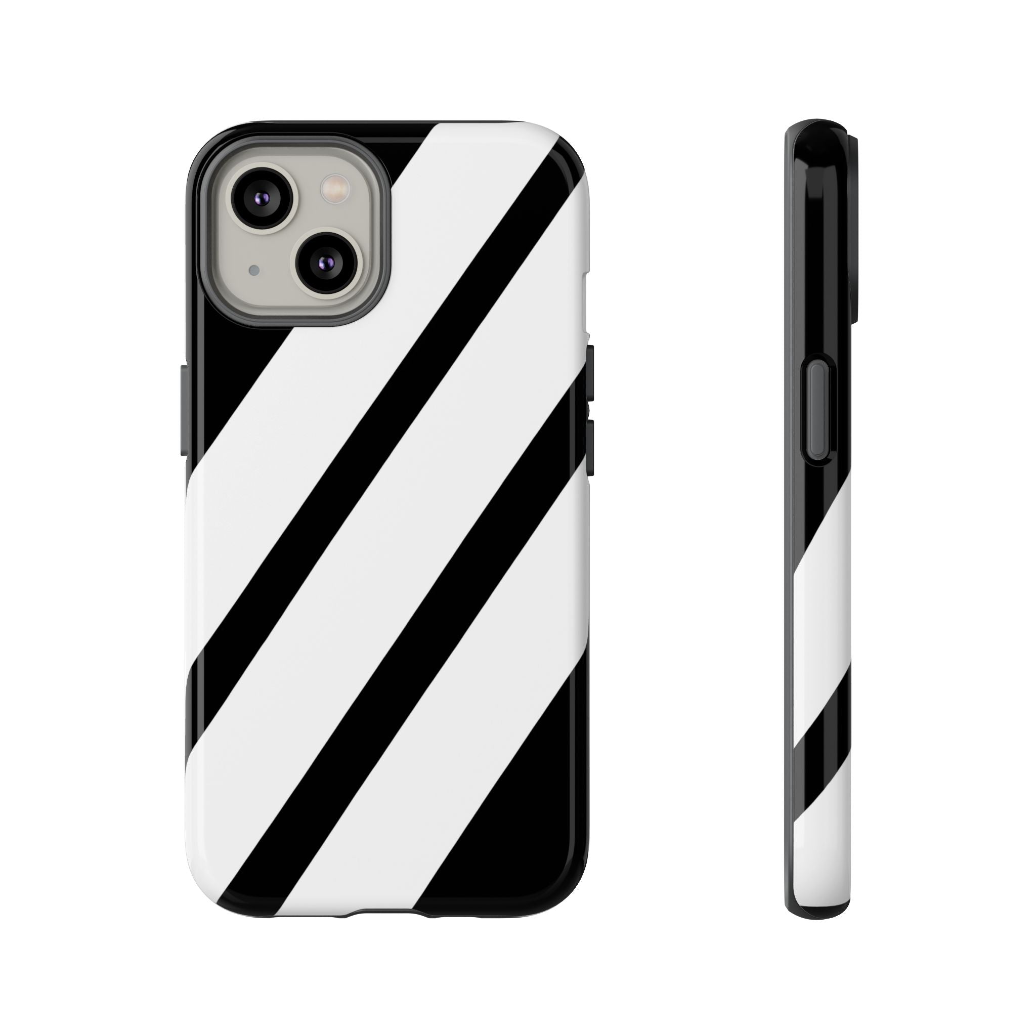 Monochrome Diagonal Symmetry - iPhone Case