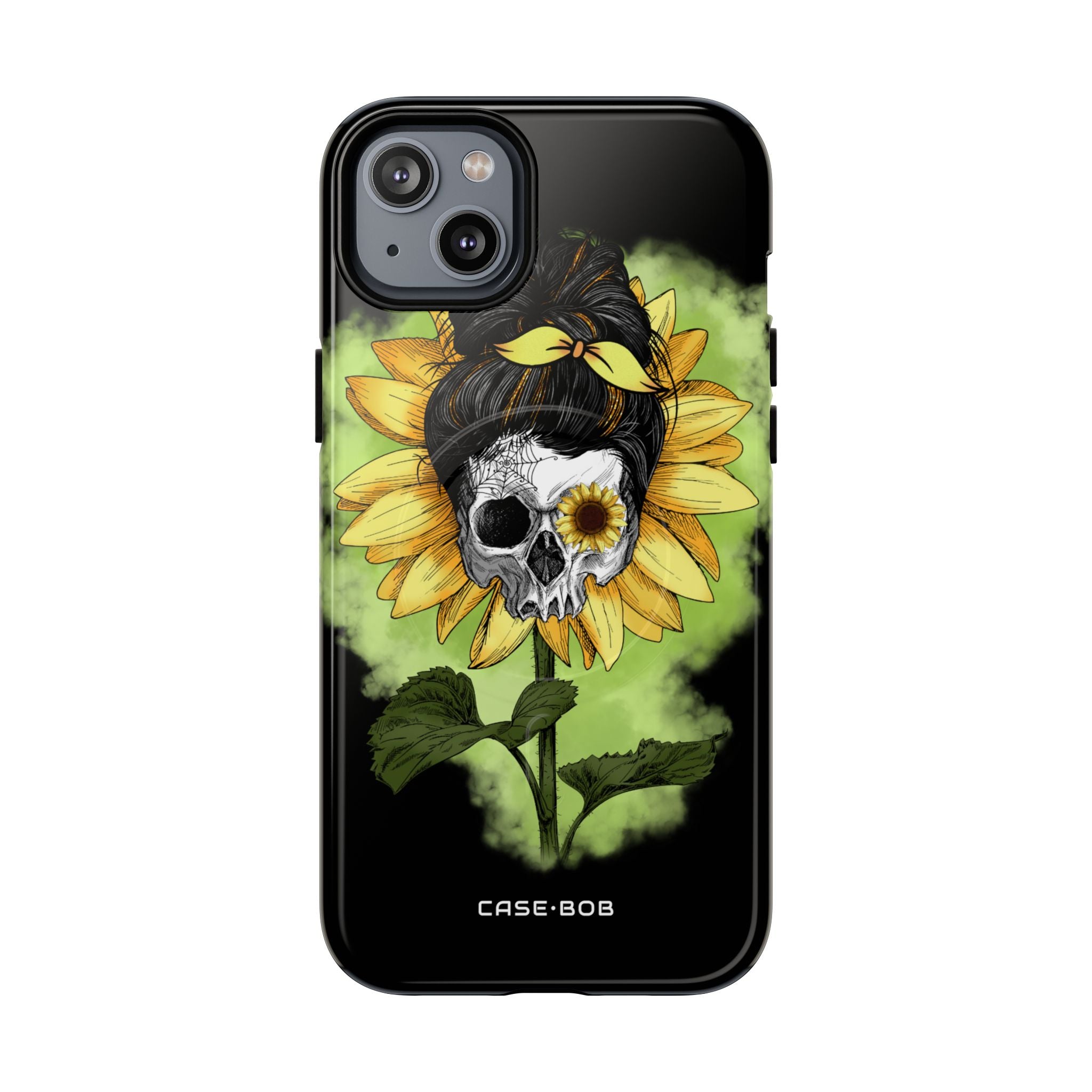 Sunflower Skull iPhone 14 Plus Case - Tough+
