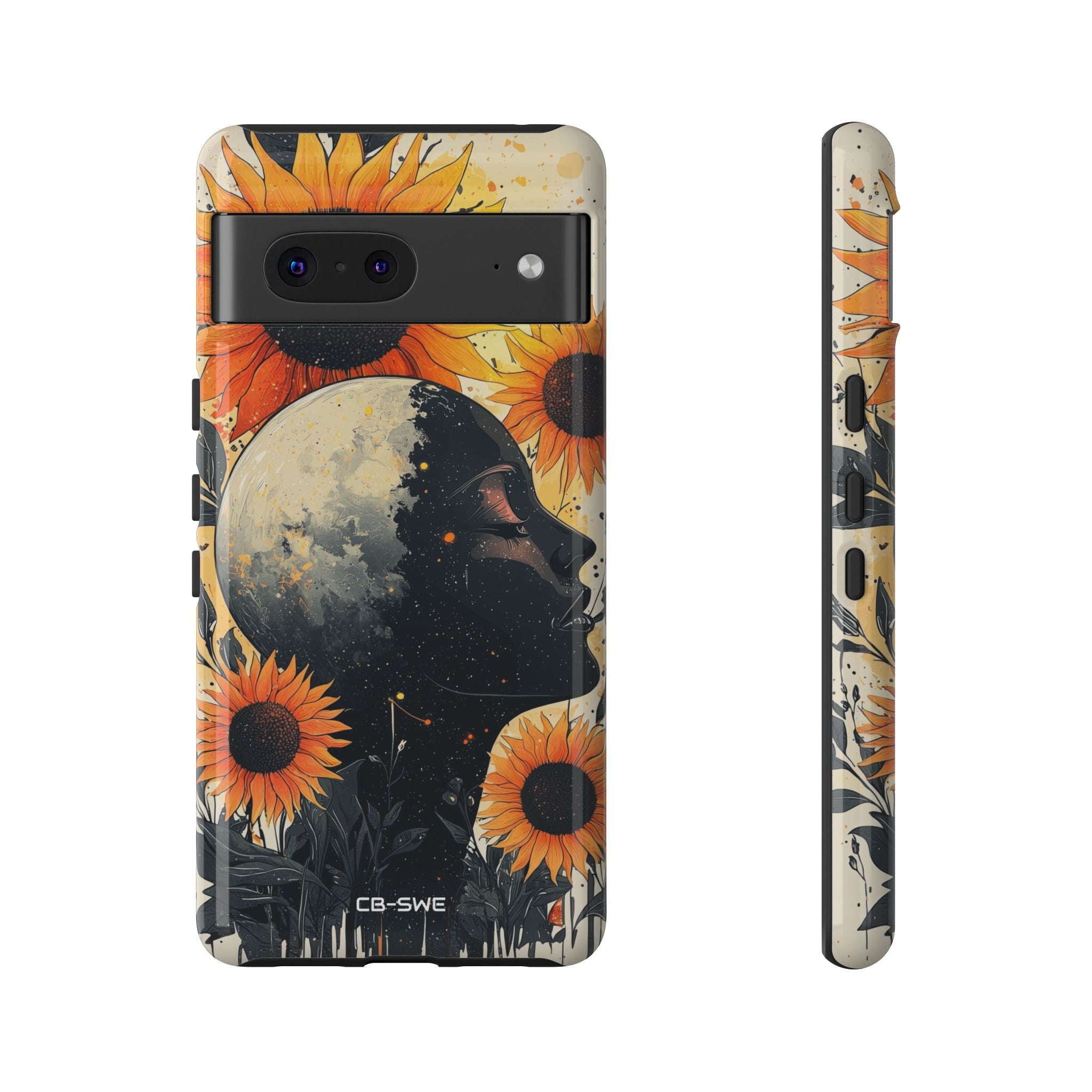 Sunflower Embraces Moon - Google Pixel Case