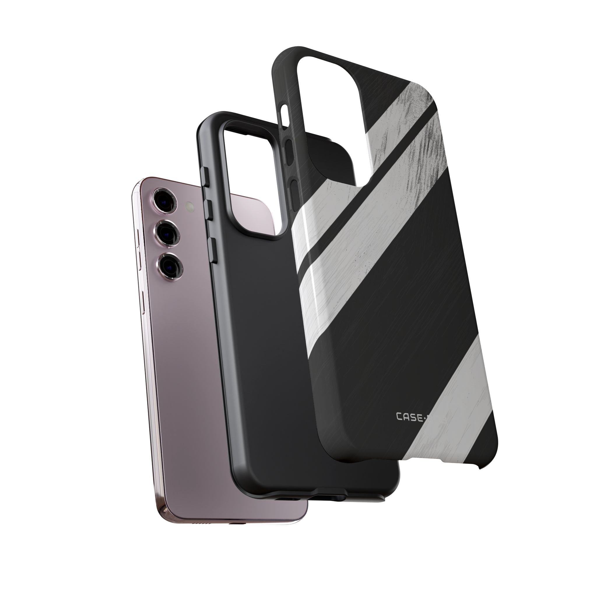 Distressed Stripe Motion Samsung S23 Plus Case - Tough