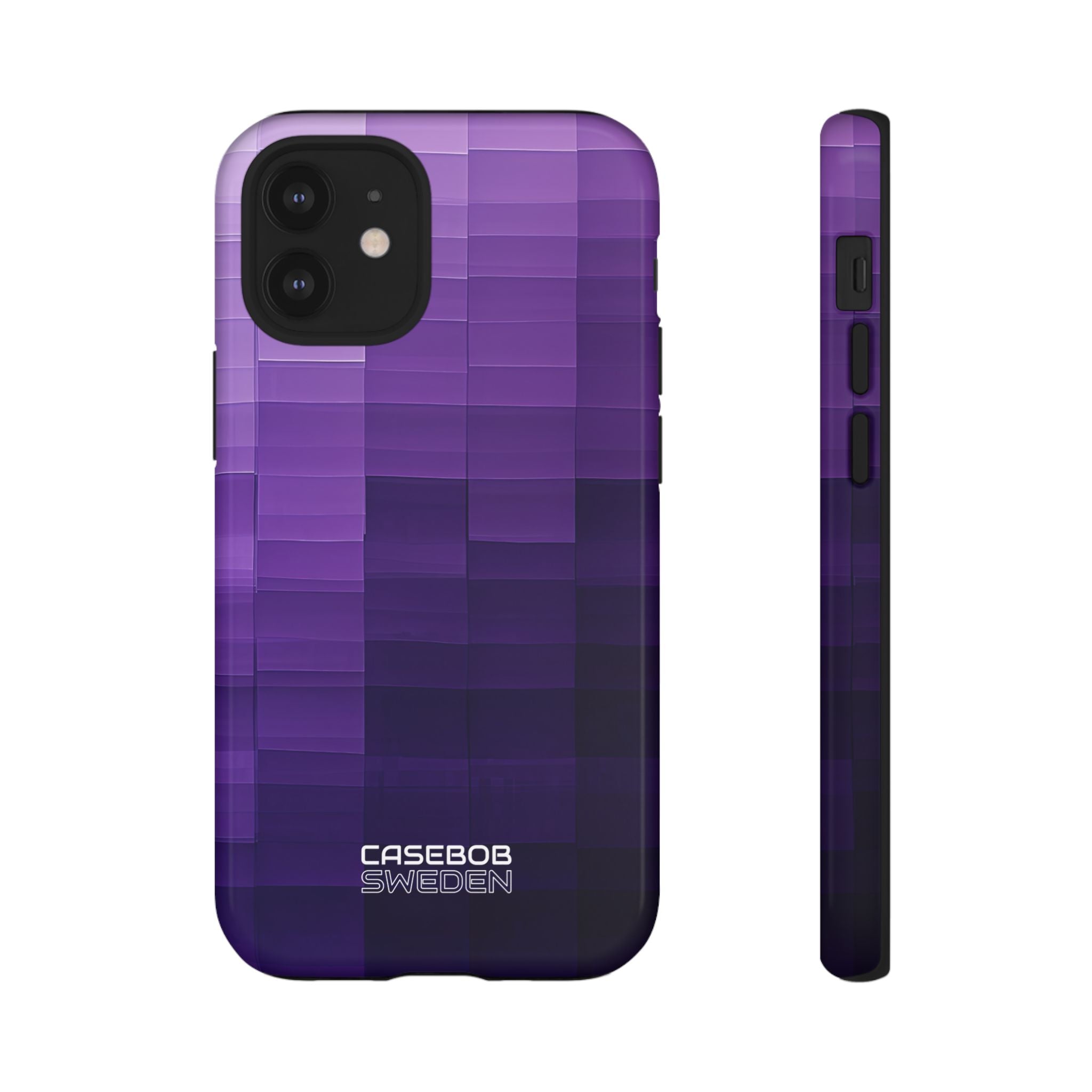 Purple Horizon Grid iPhone 12 - Tough