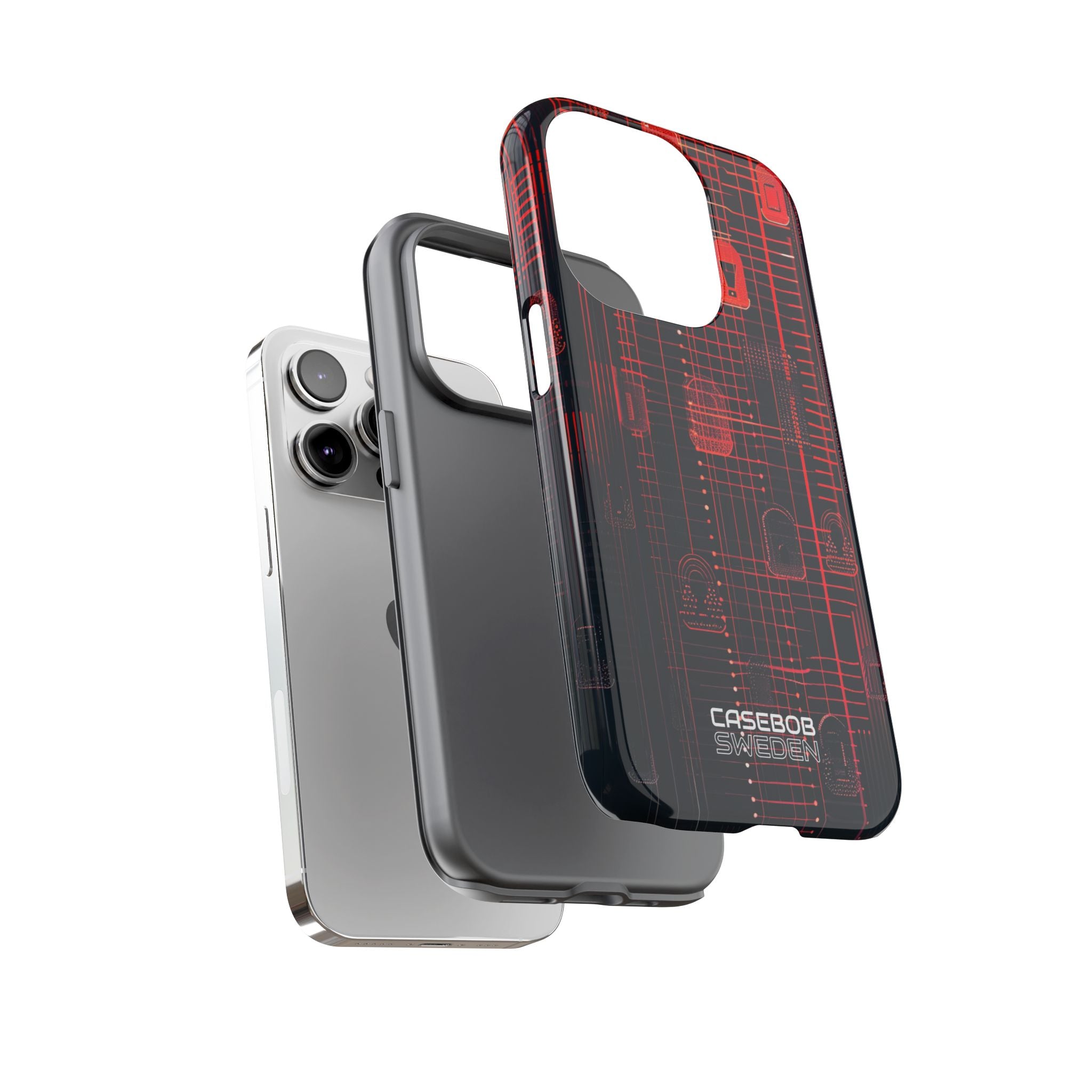 Cyber Locks Grid iPhone 14 - Resistente