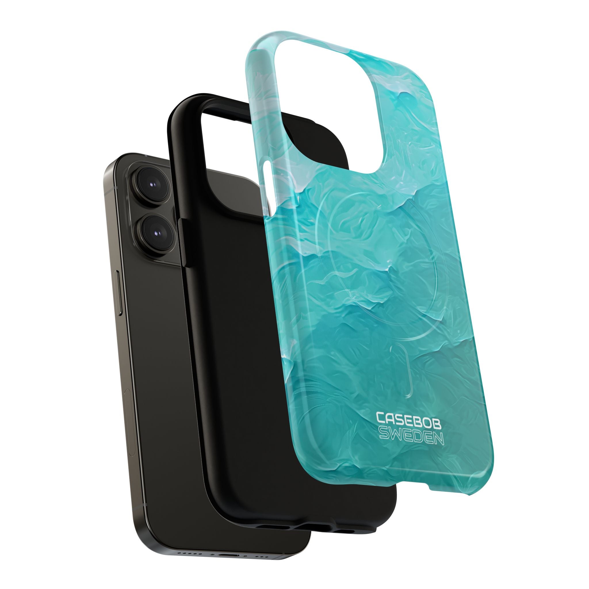 Soothing Aqua Currents iPhone 14 - Tough+