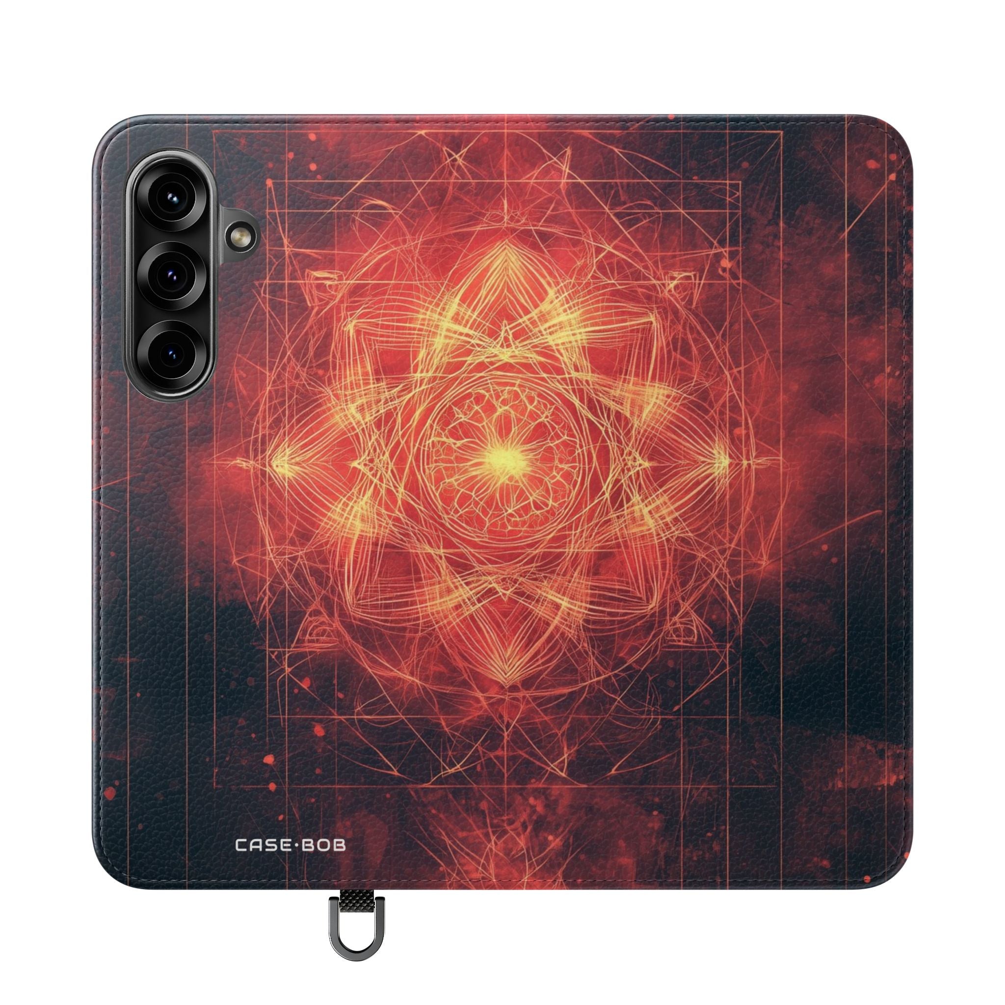Hehkuva Mandala - Samsung S25+ - Case - Lompakkokotelo