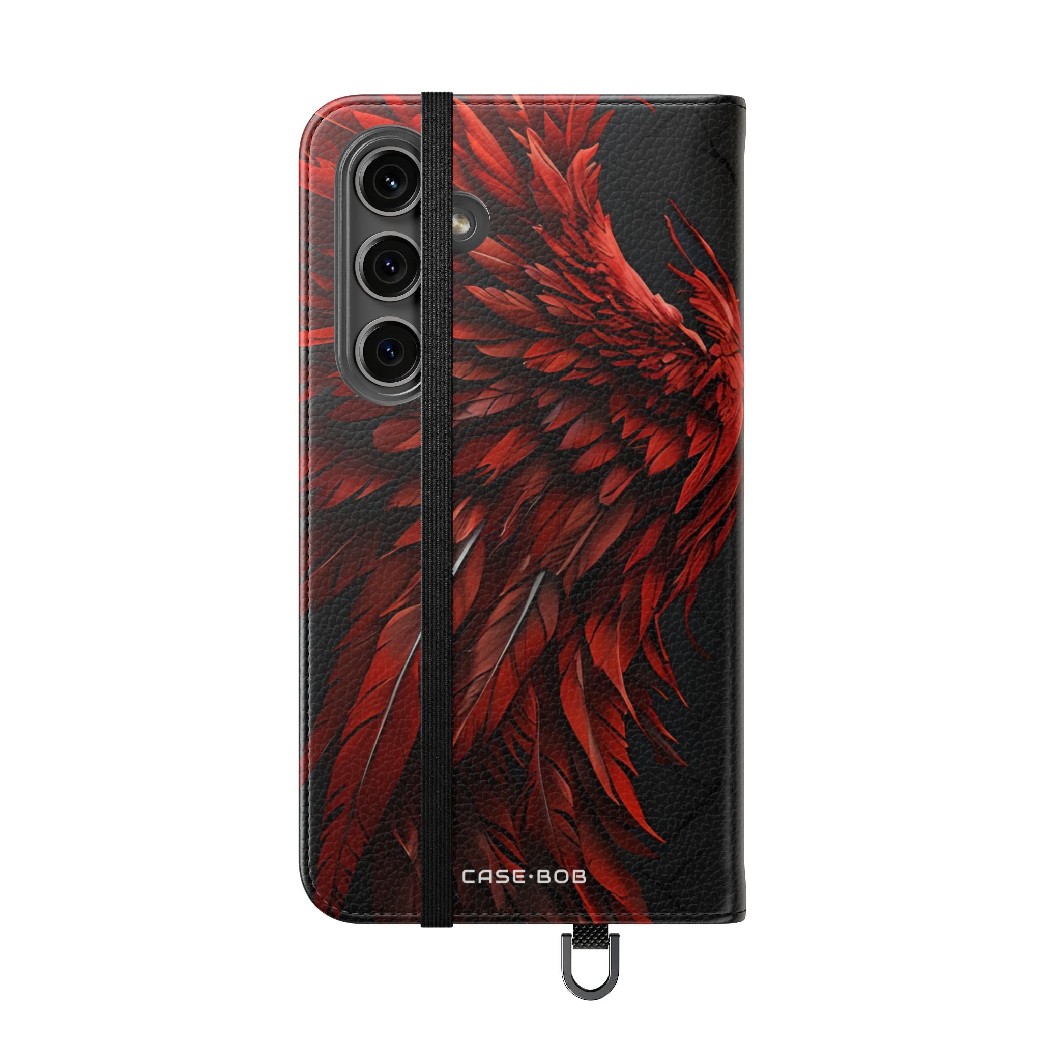 Crimson Silver Wings - Samsung S24 Plus Case - Wallet