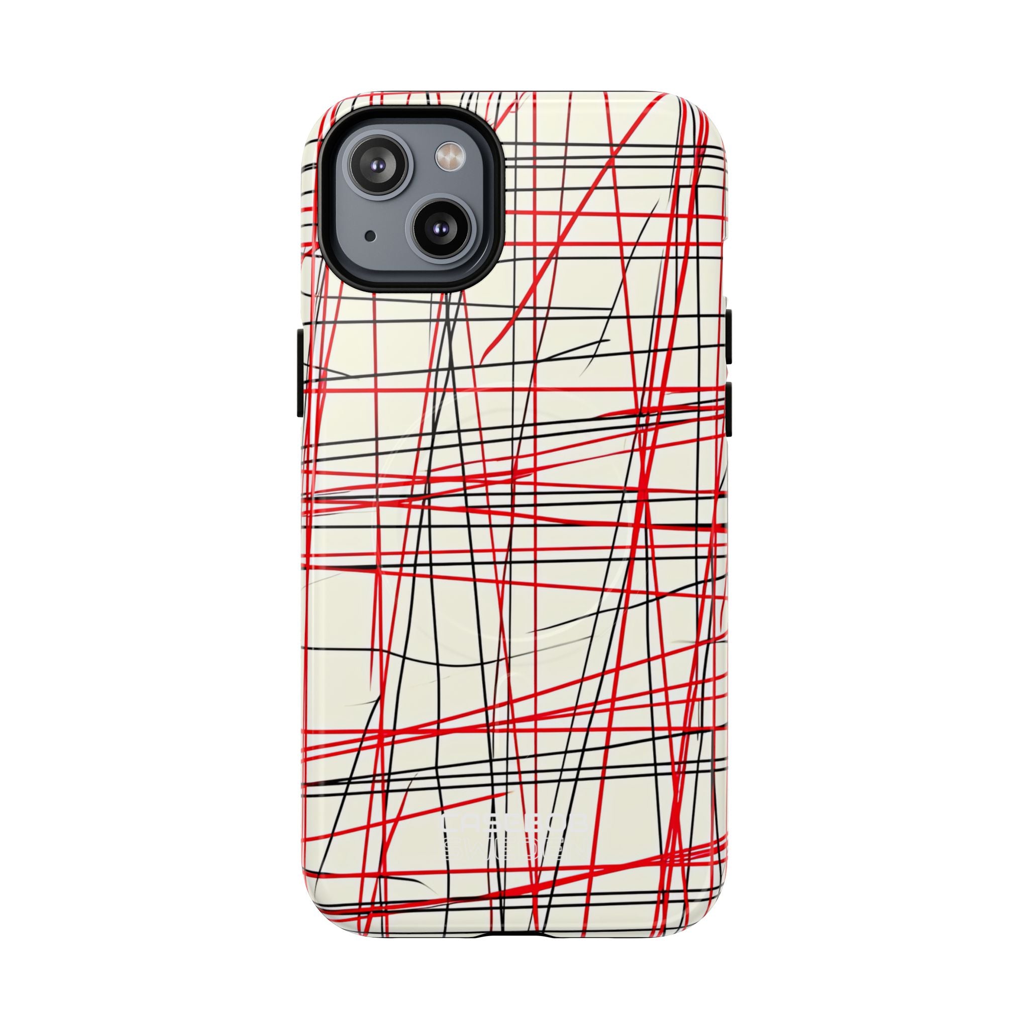 Crimson Wire Tangle iPhone 14 - Tough+