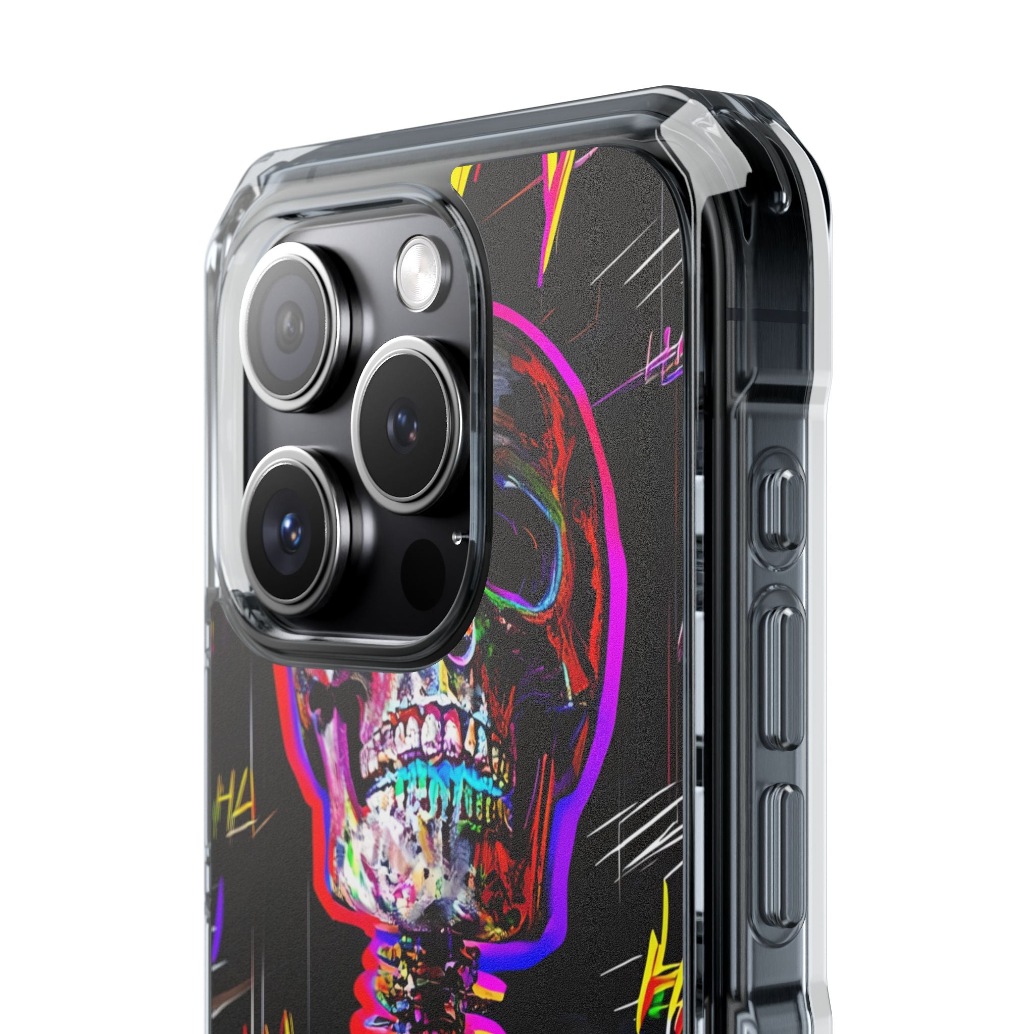 Neon Skeleton Laugh iPhone 15 Pro Case - Impact