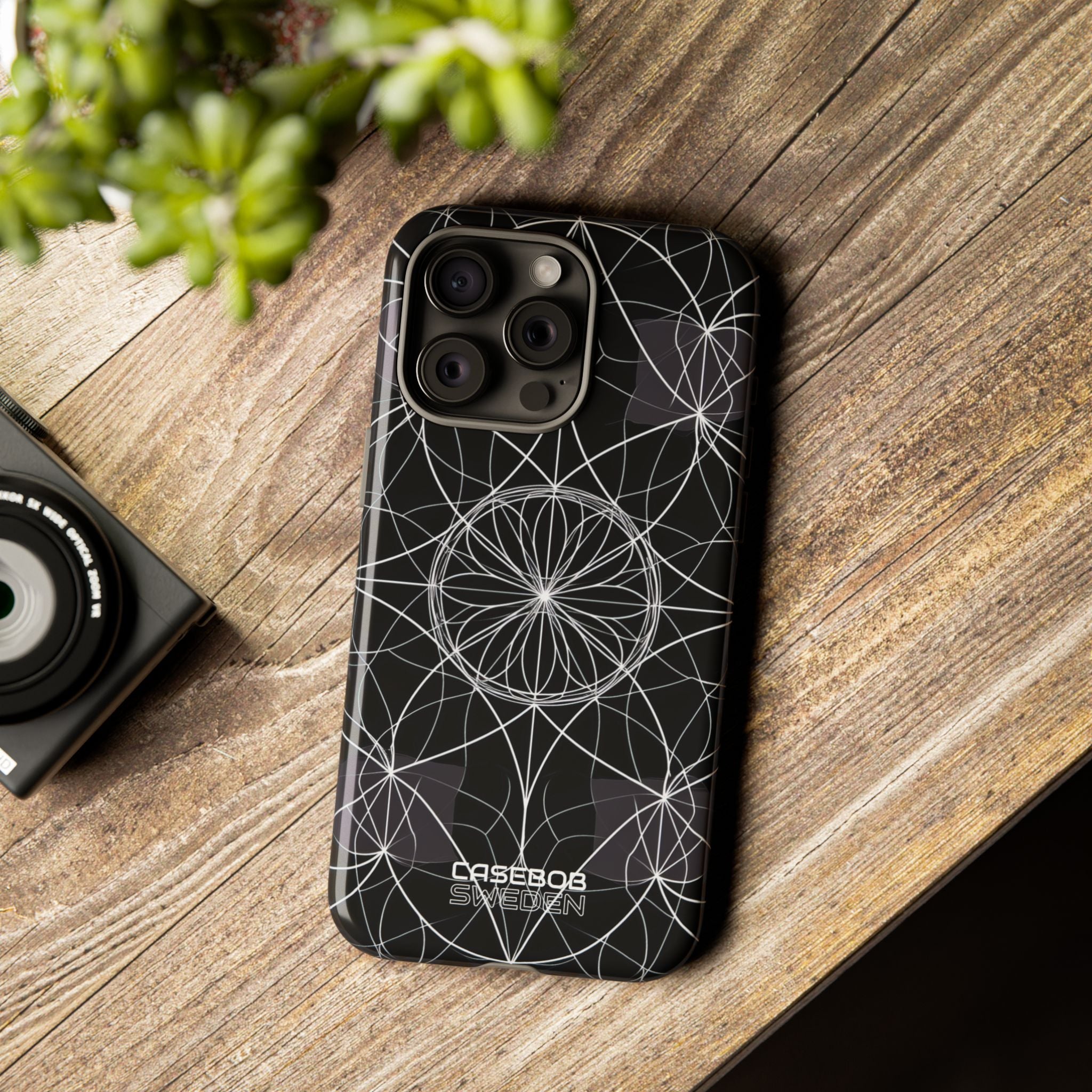 Symmetric Line Bloom iPhone 15 - Resistente