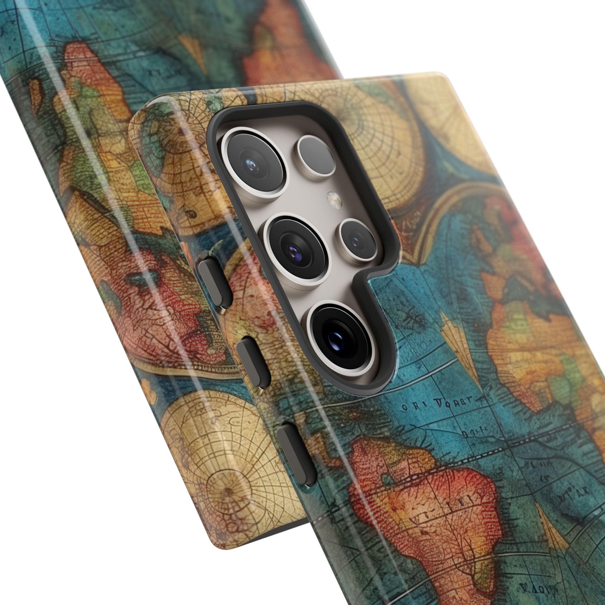 Vintage World Map Samsung S24 - Tough