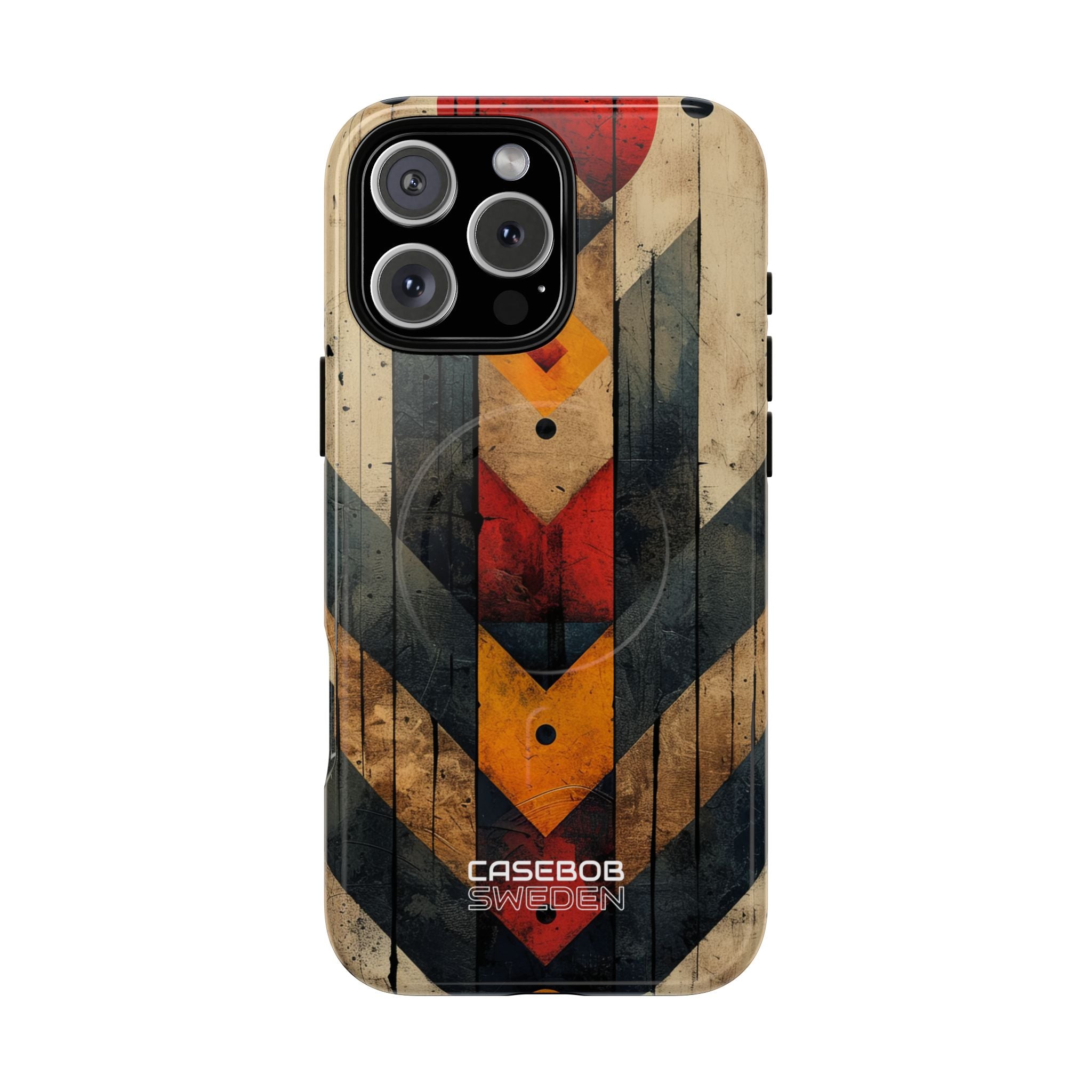 Geometric Fire Rise iPhone 16 - Tough+