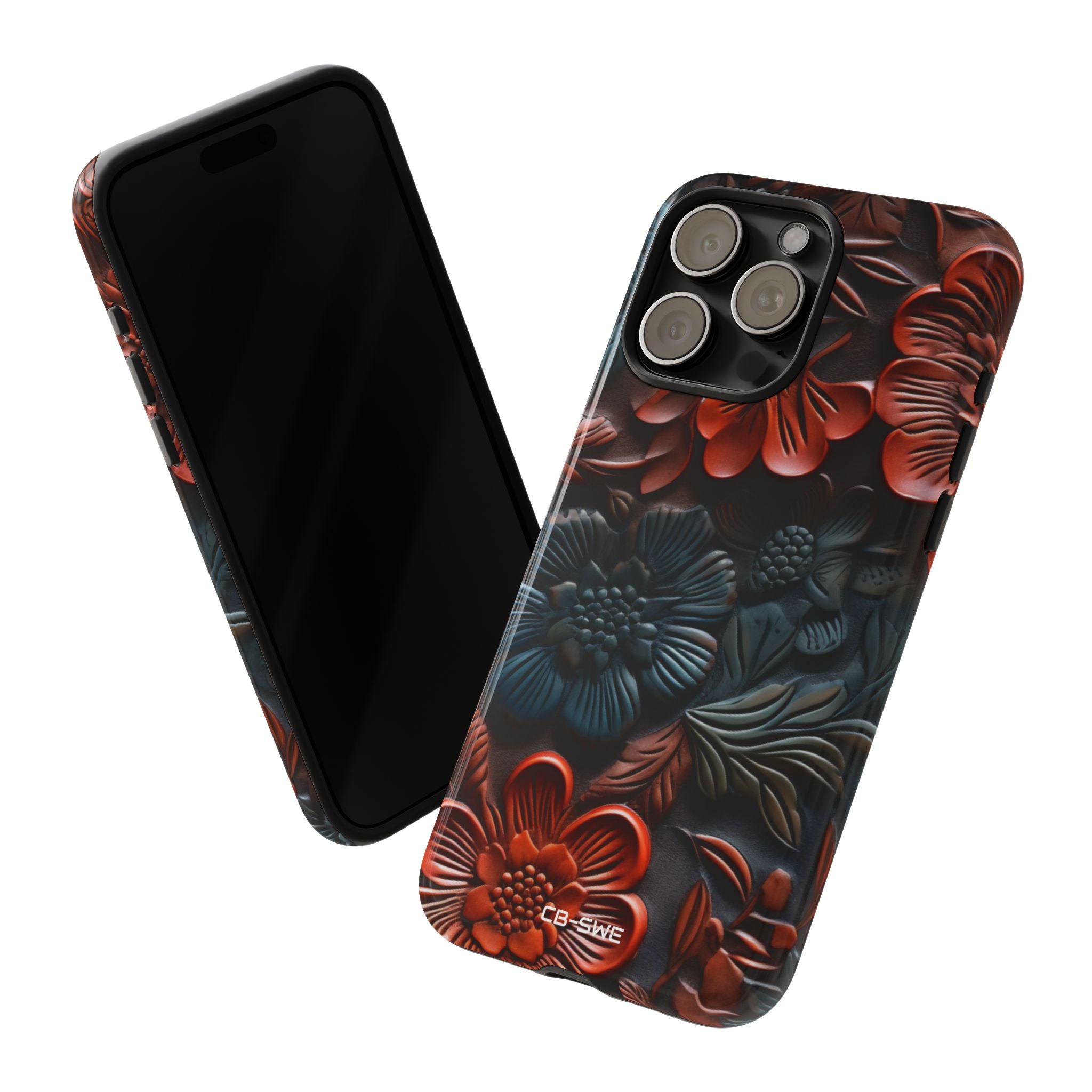 Sculpted Floral Elegance - iPhone Case