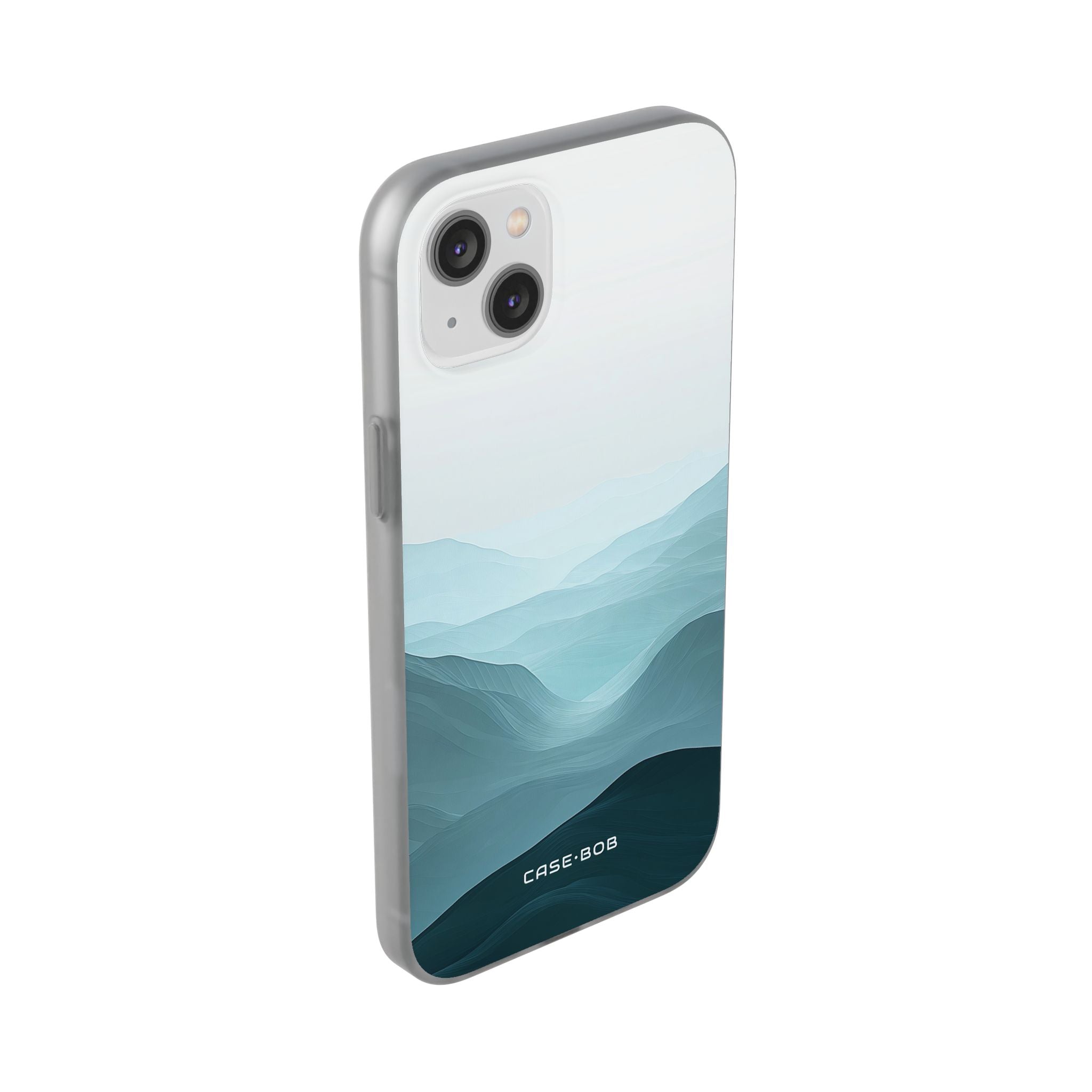 Teal Mist Mountains iPhone 14 Plus Case - Soft