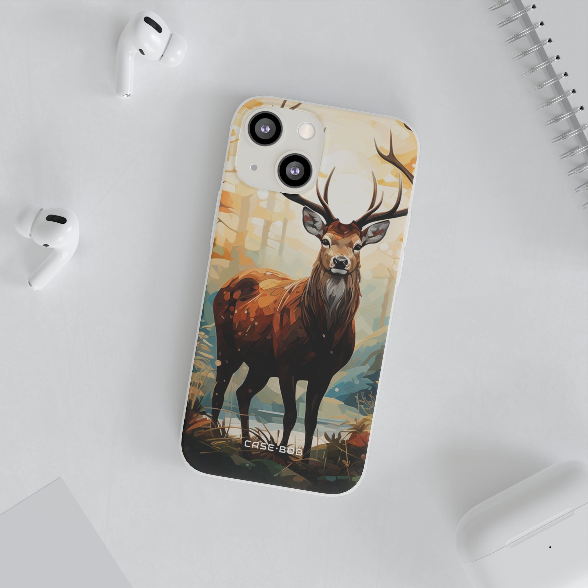 Glowing Stag iPhone 13 mini Case - Soft
