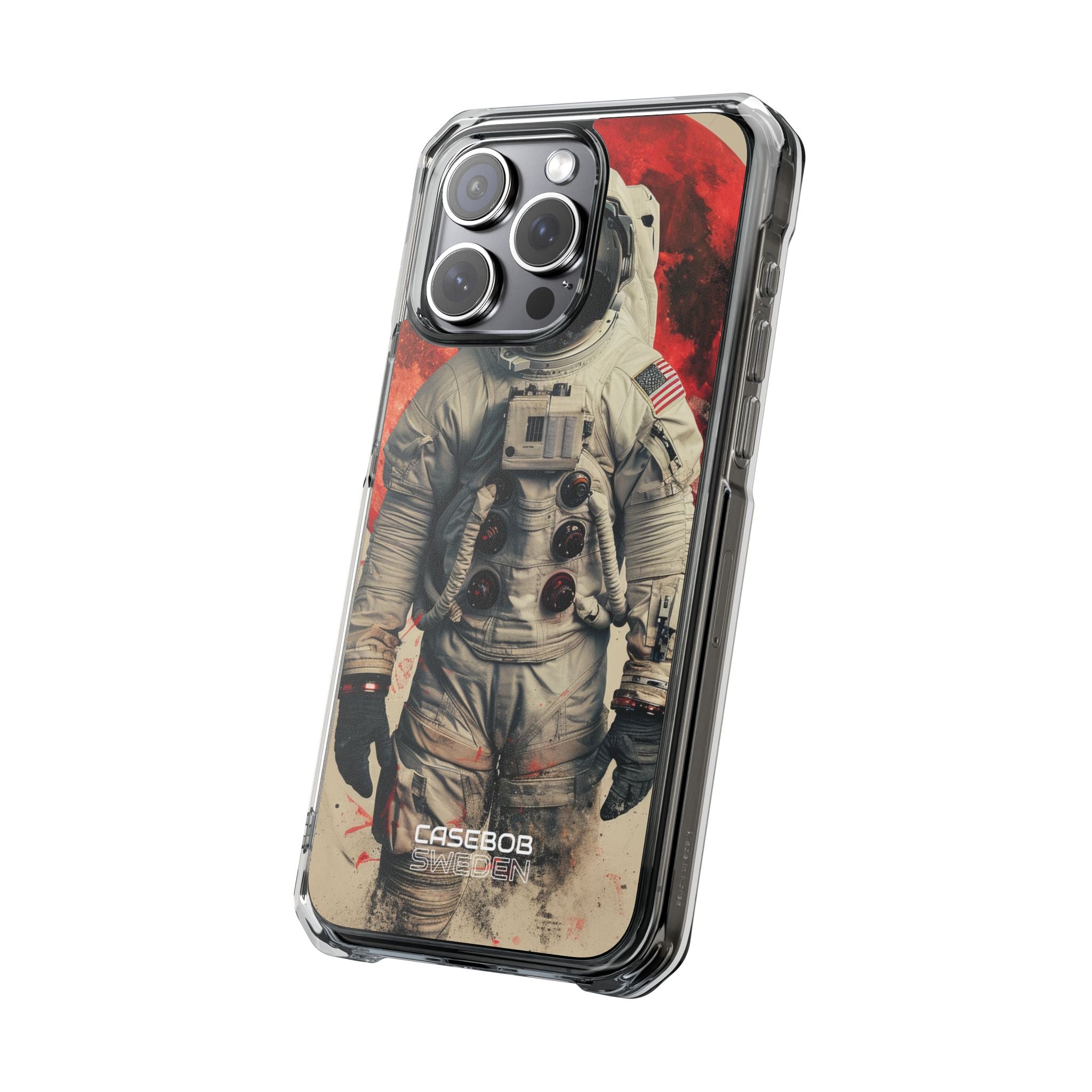 Crimson Spacewalk Dream iPhone 15 - Impact Clear+