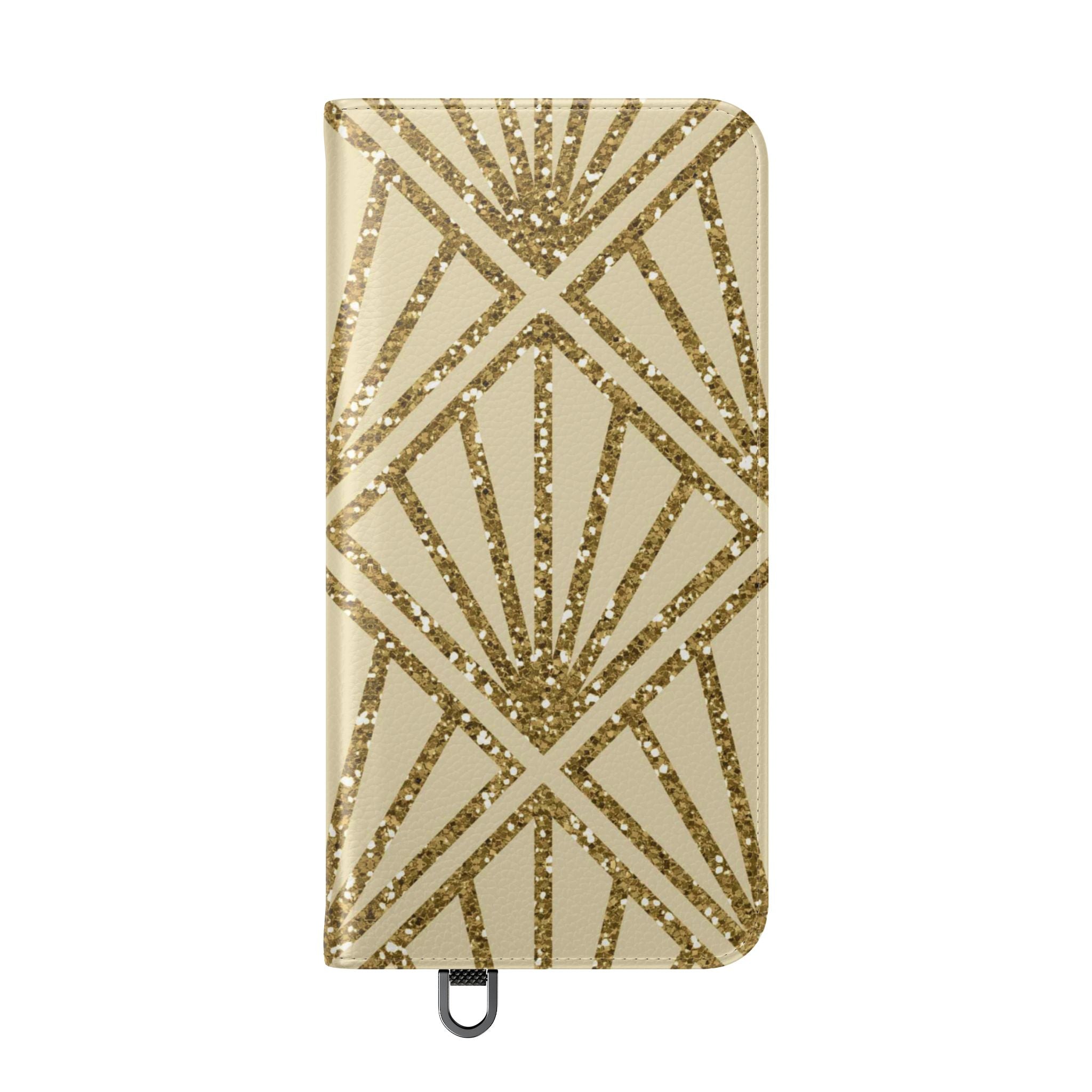 Golden Fan Sparkle - Samsung S25+ Case - Wallet