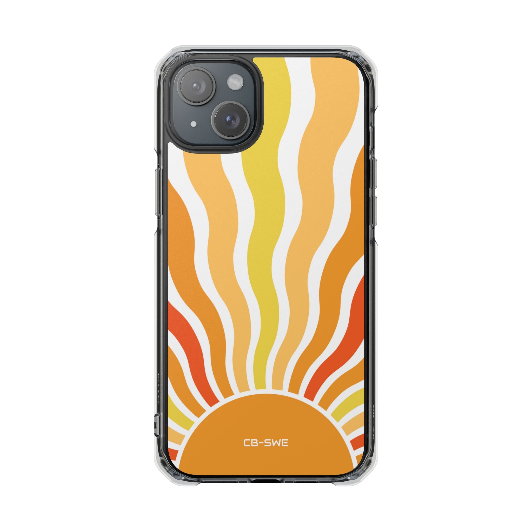 Retro Sunshine Waves iPhone Case - Impact