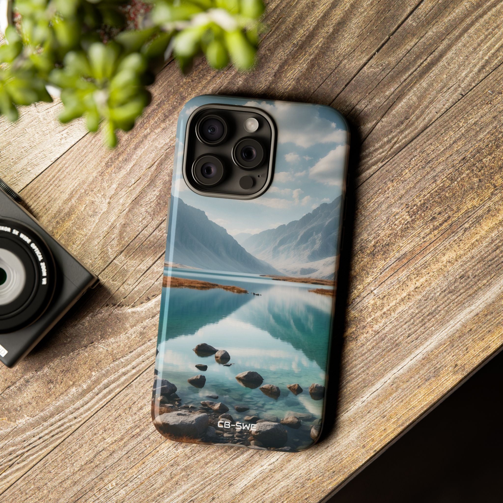 Mountain Reflections Swim - iPhone Case