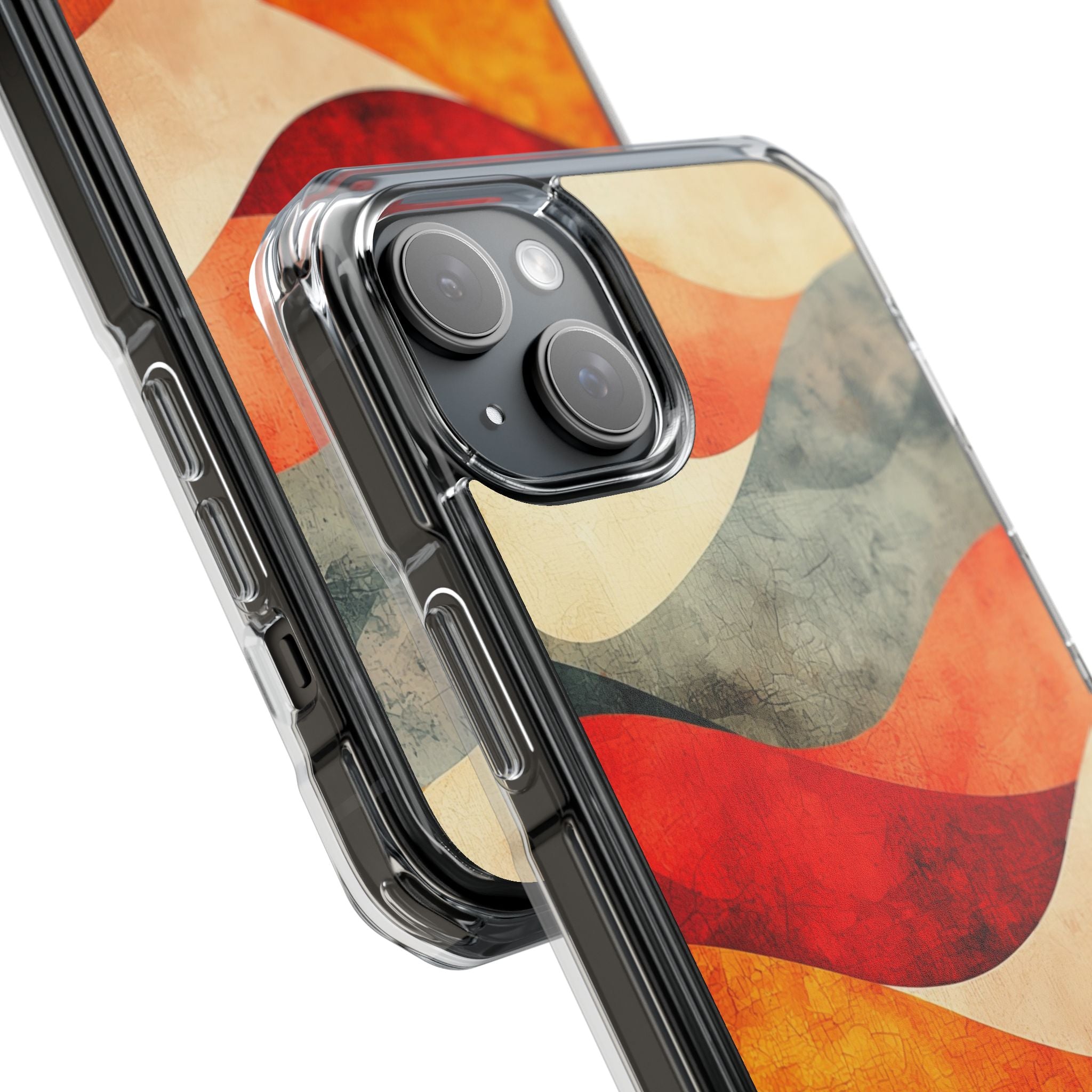 Cracked Wave Sunset iPhone 15 Plus Case - Impact