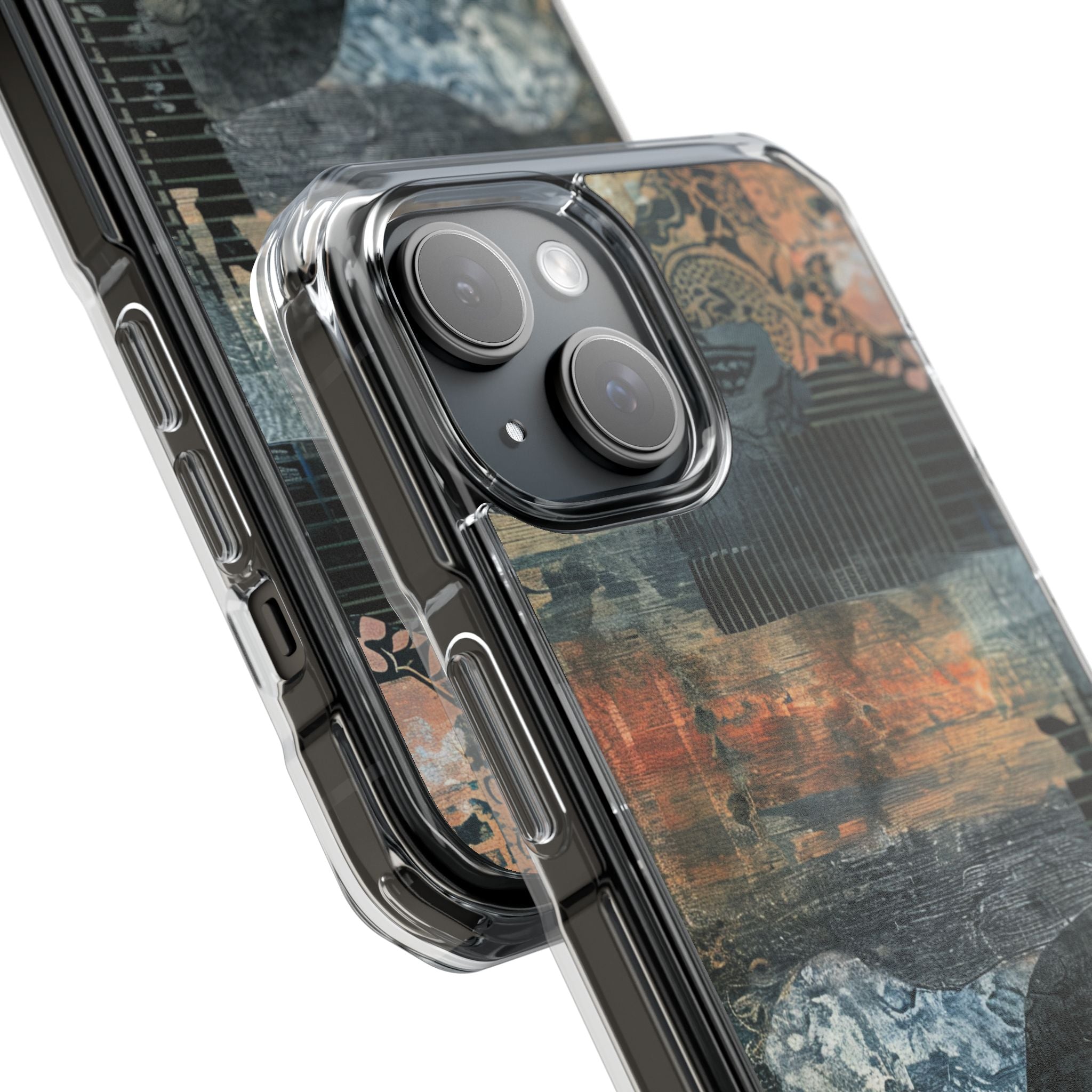 Rust Bloom Tangle iPhone 15 - Impact Clear+