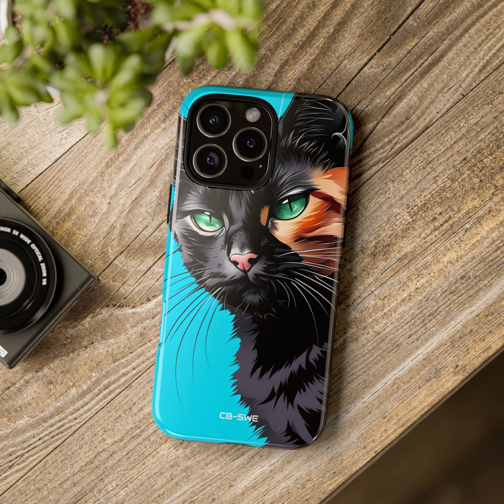 Curious Cat Stare - iPhone Case