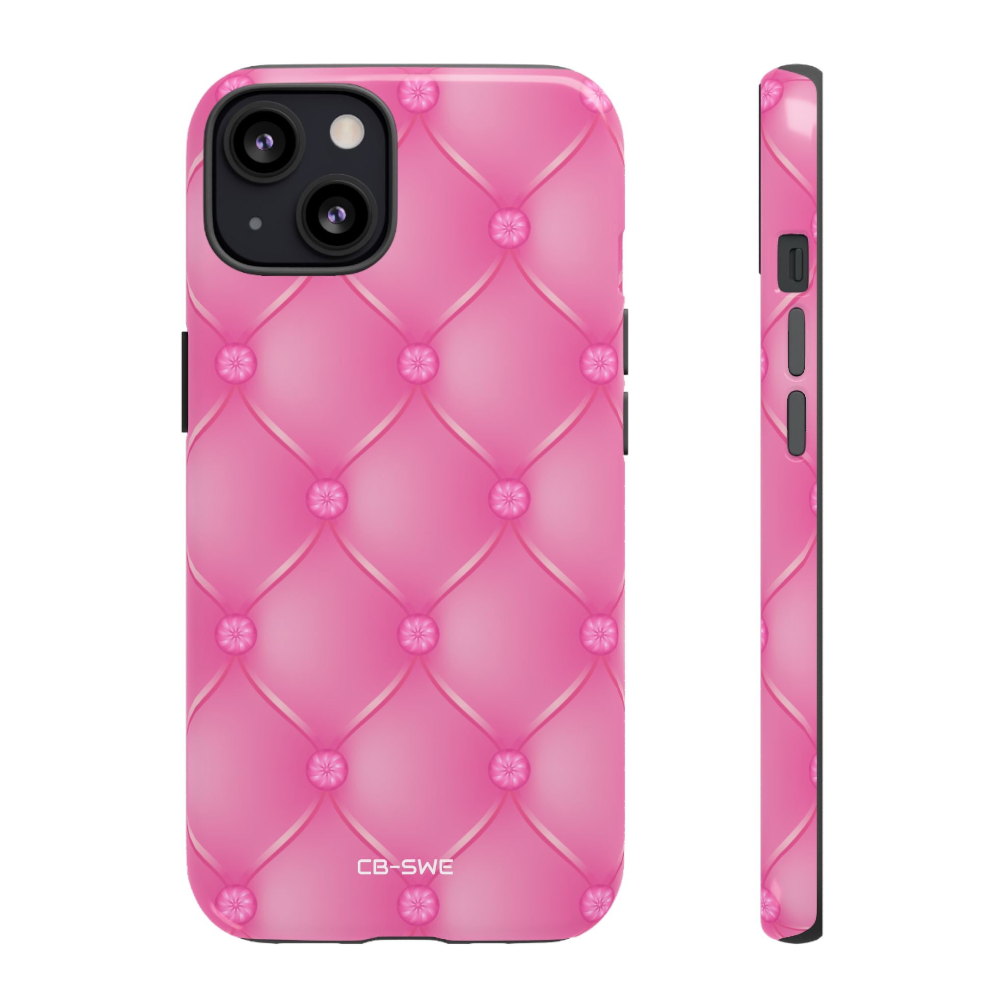 Quilted Pink Elegance - iPhone Case
