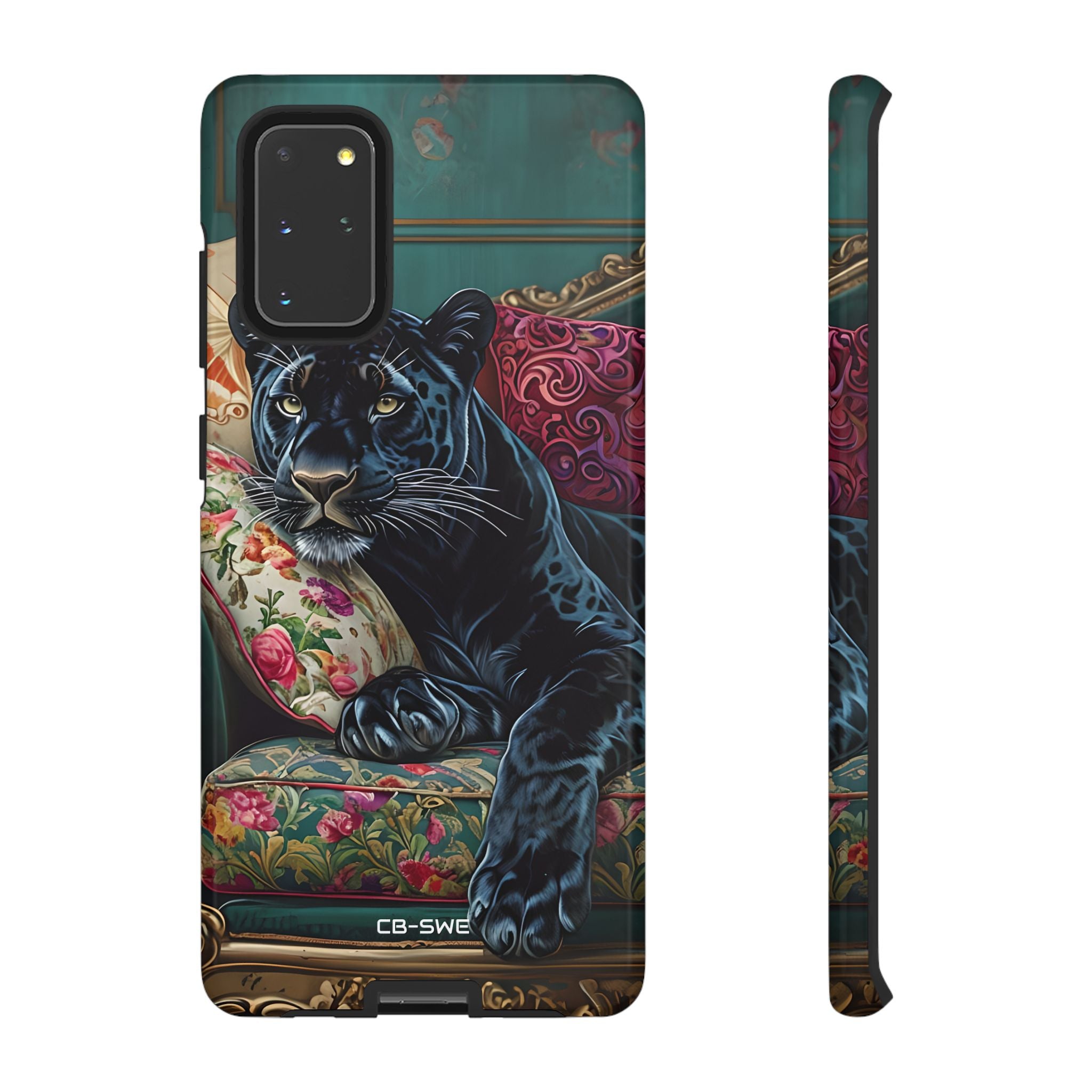 Panther on Vintage Chaise - Samsung Case
