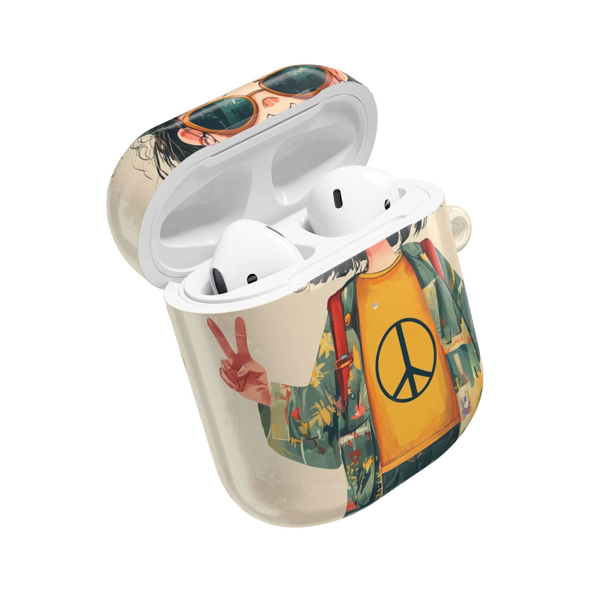Peace Pigtails - AirPods Case