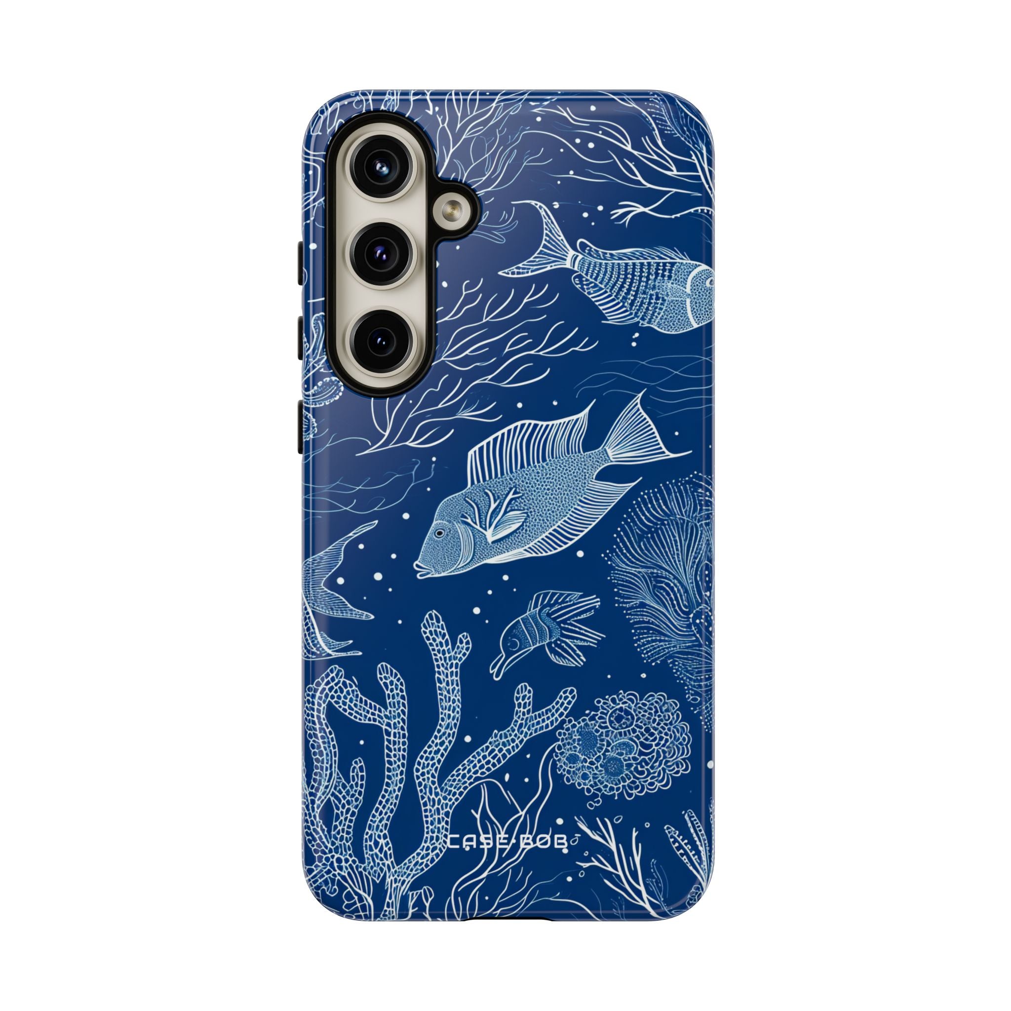Navy Scale Reef Samsung S24 Plus Case - Tough