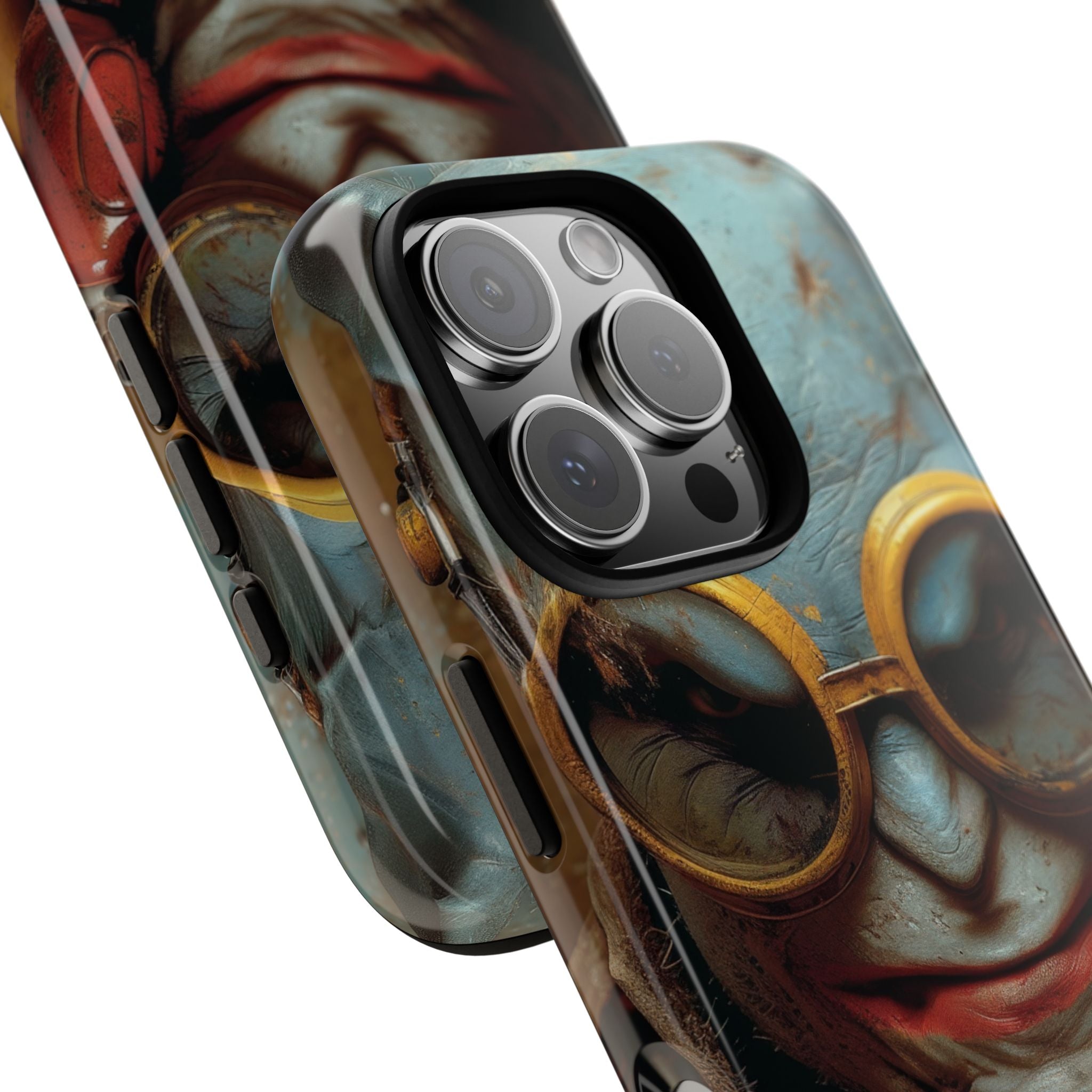 Steampunk Masked Adventurer iPhone 16 - Tough