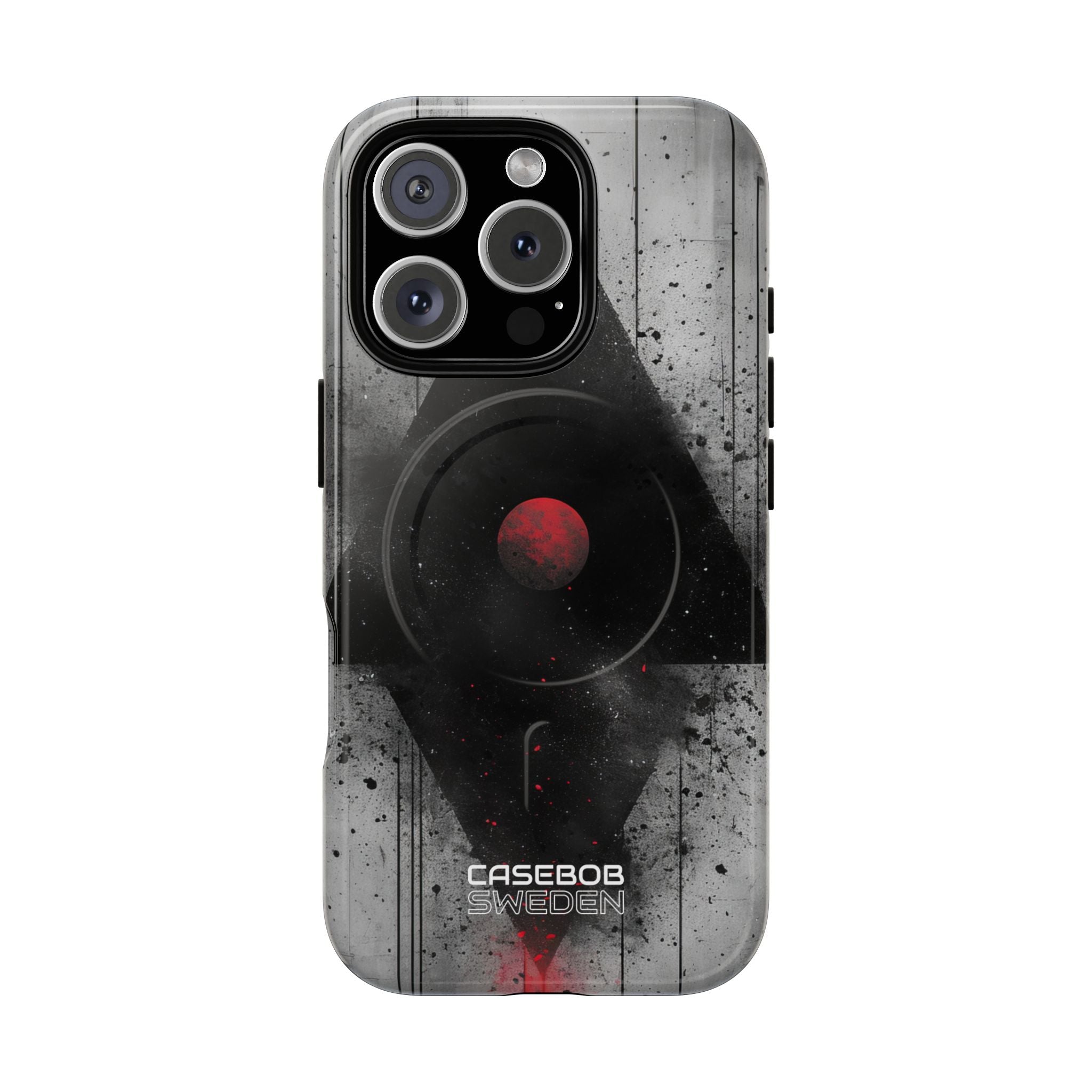 Crimson Core Geometry iPhone 16 - Tough+