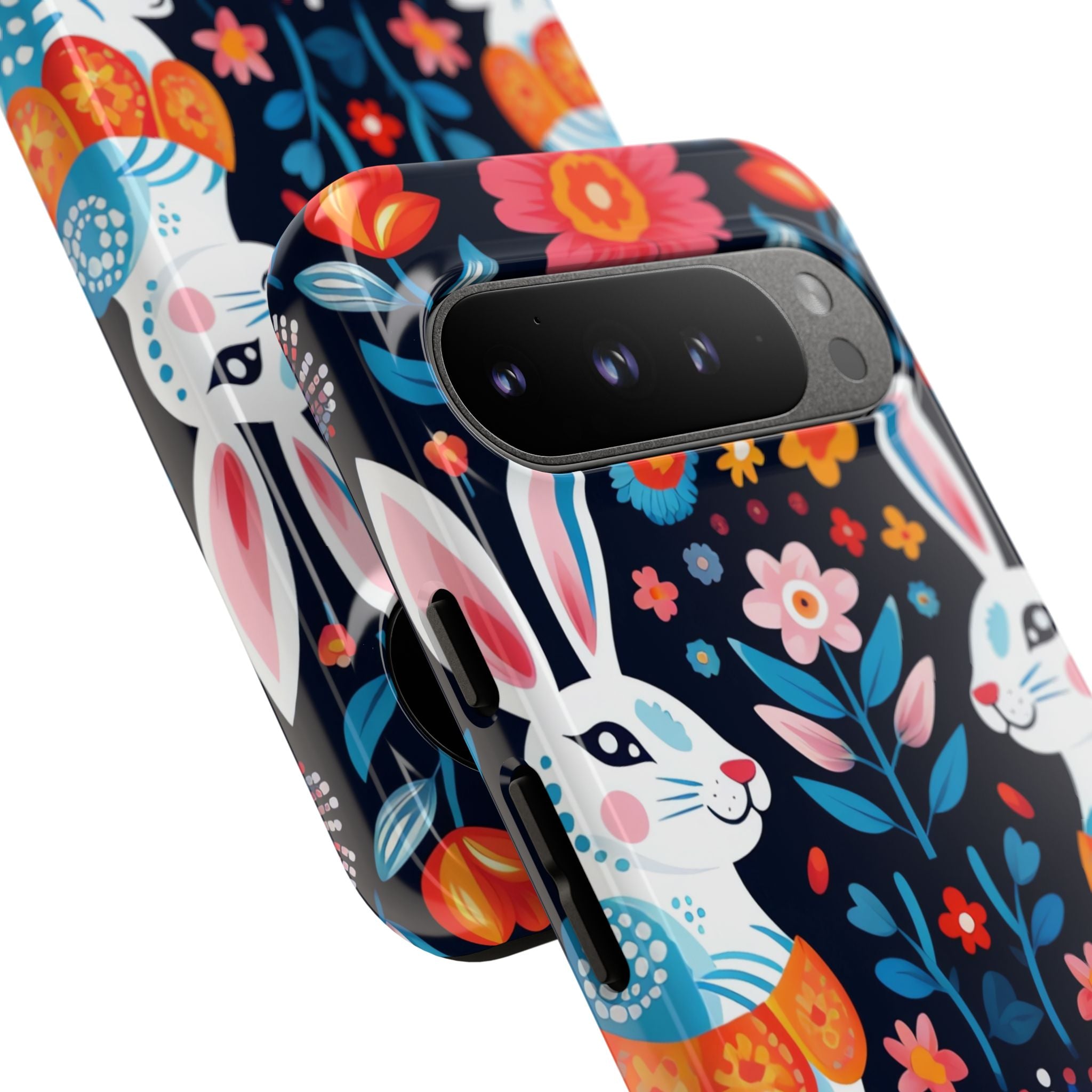 Bunnies Hop Flowers - Google Pixel Case