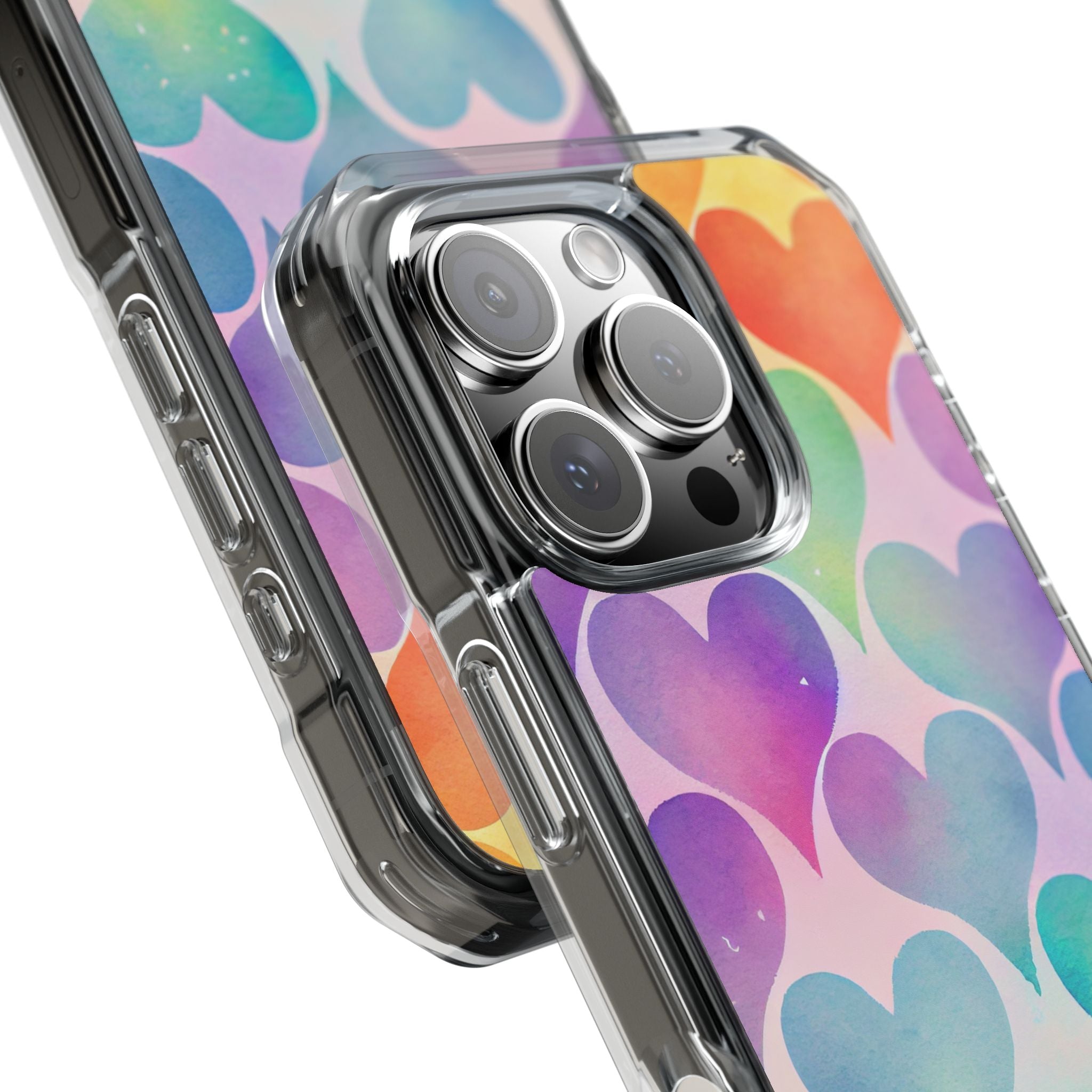 Watercolor Heart Symphony iPhone Case - Impact
