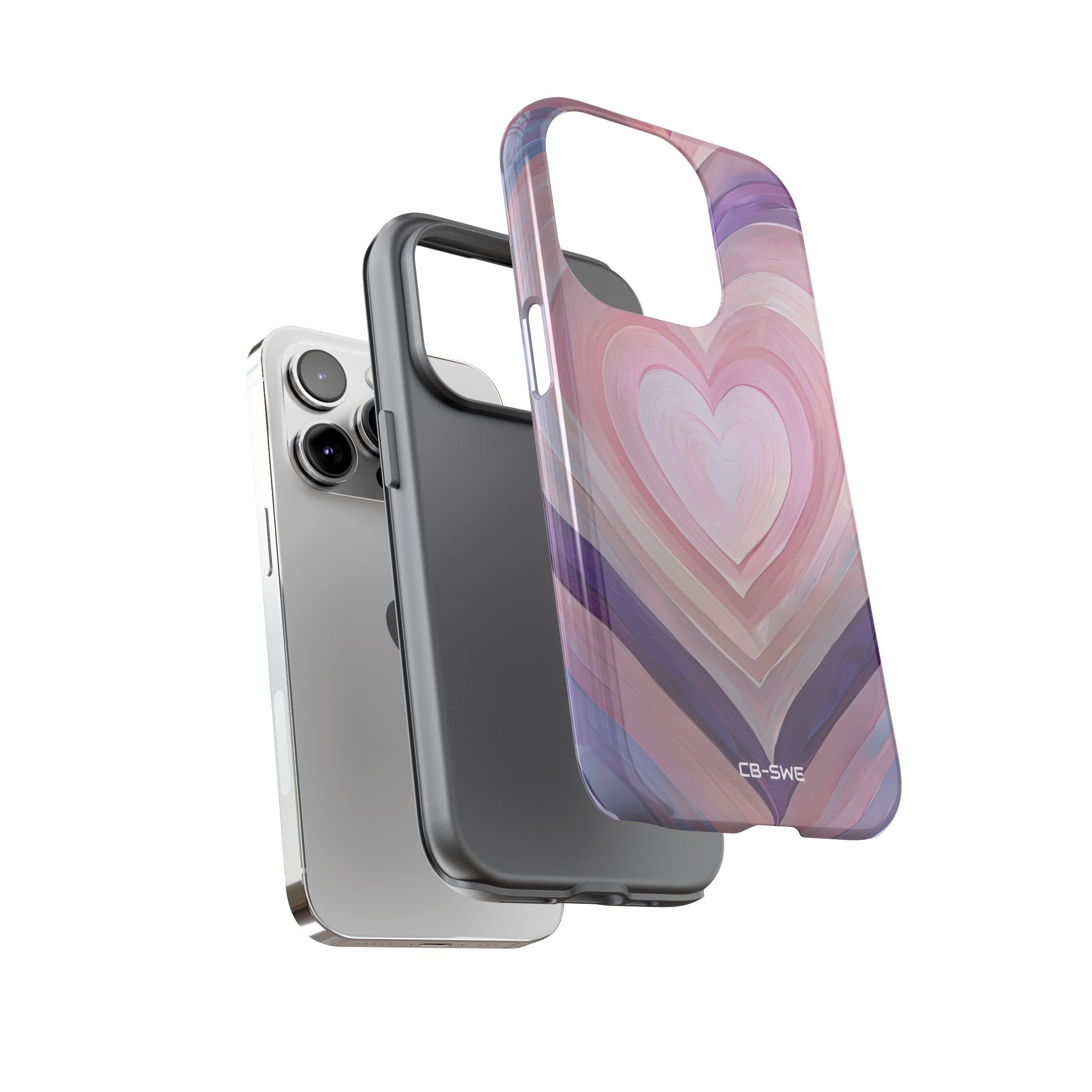 Impressionistic Heart Layers - iPhone Case