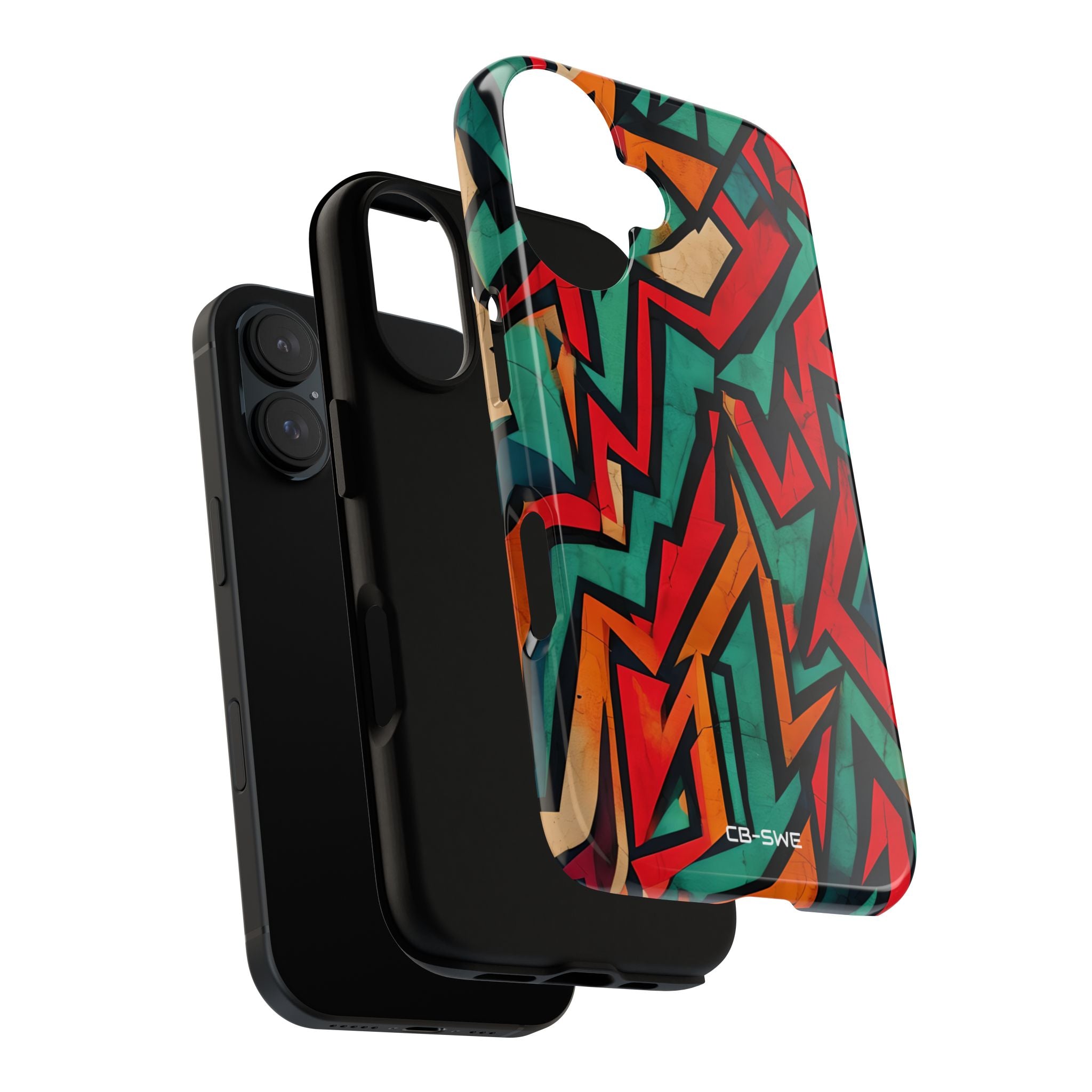 Vivid Geometry Dance - iPhone Case