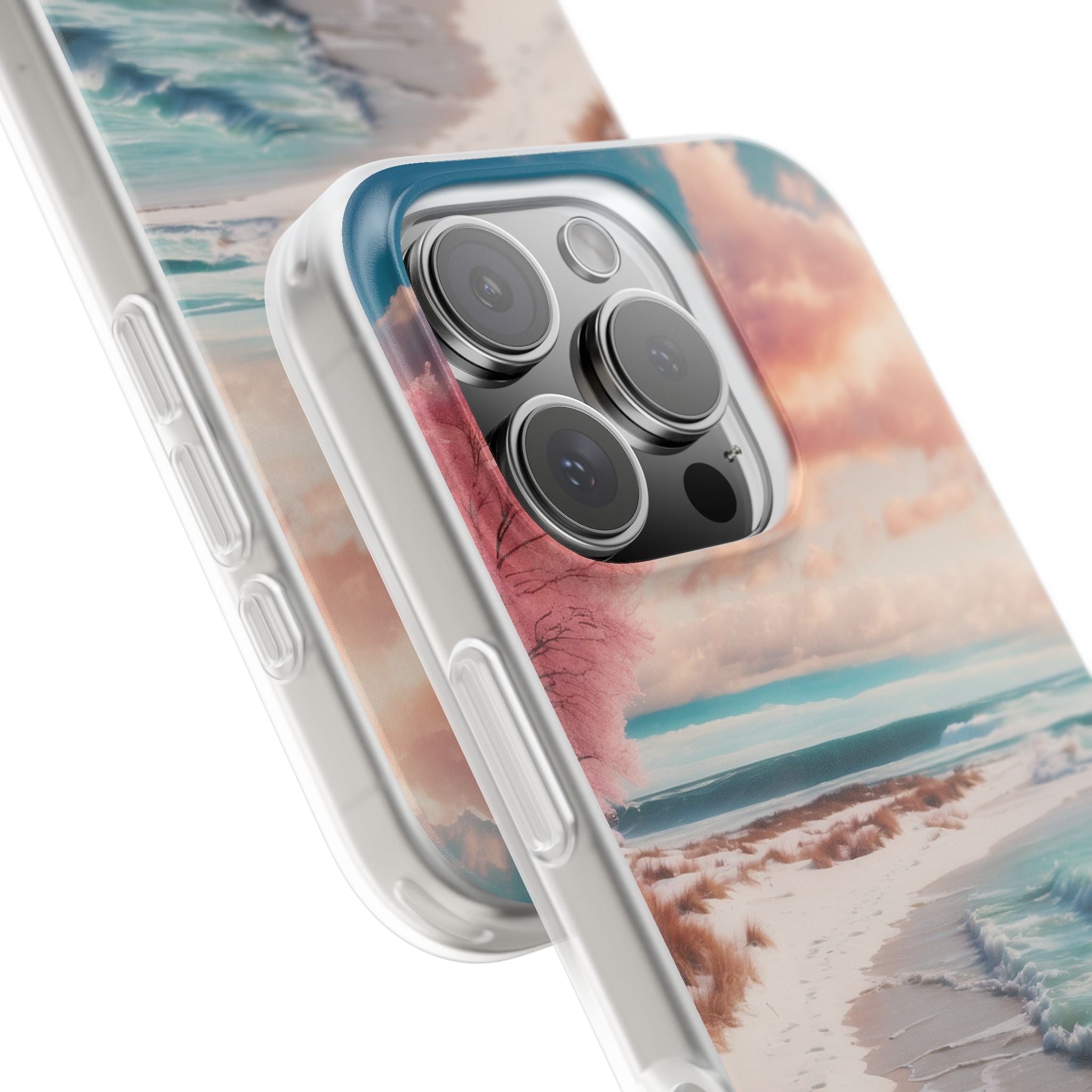 Pink Tree Breeze iPhone 16 Pro Case - Soft