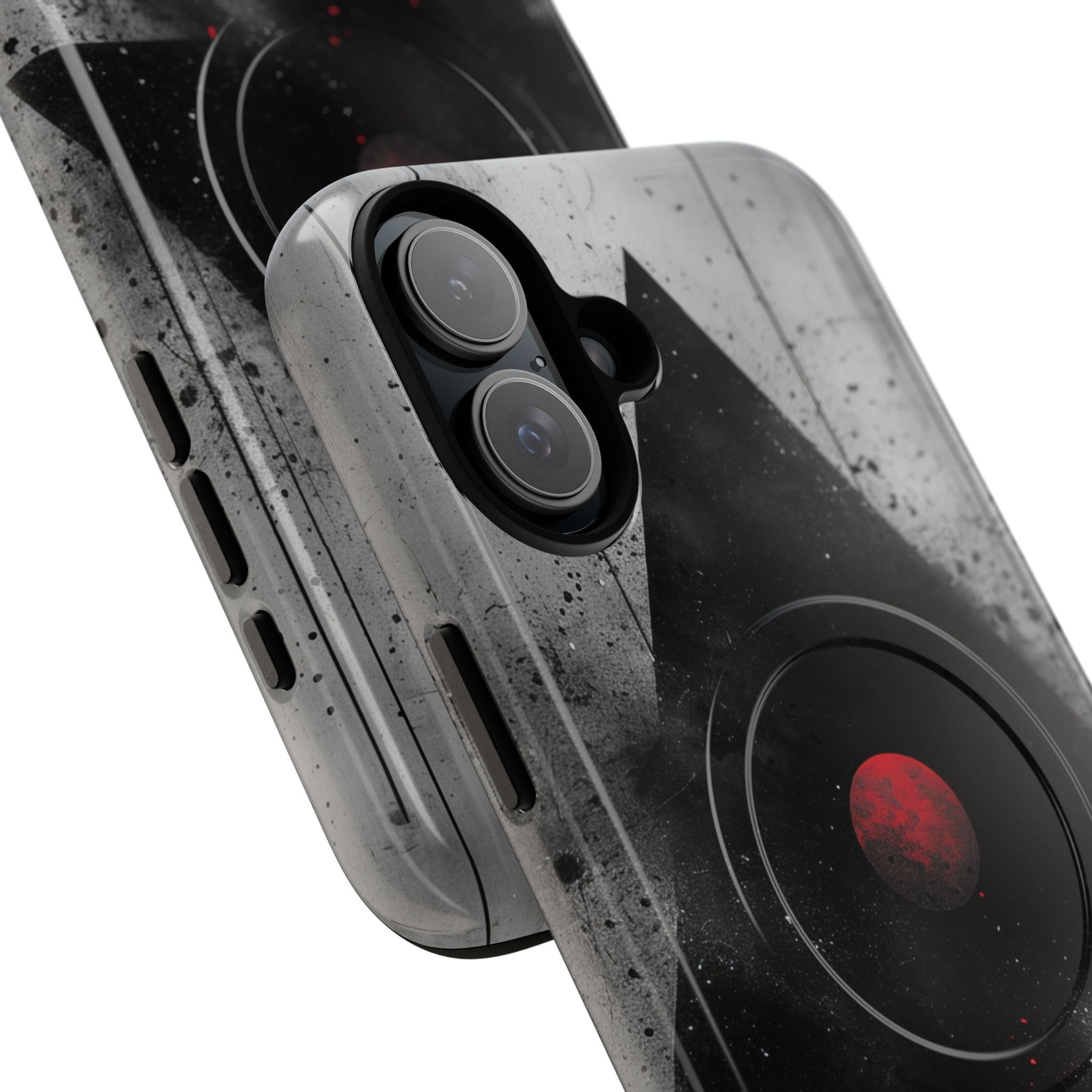 Crimson Core Geometry iPhone 16 - Tough+