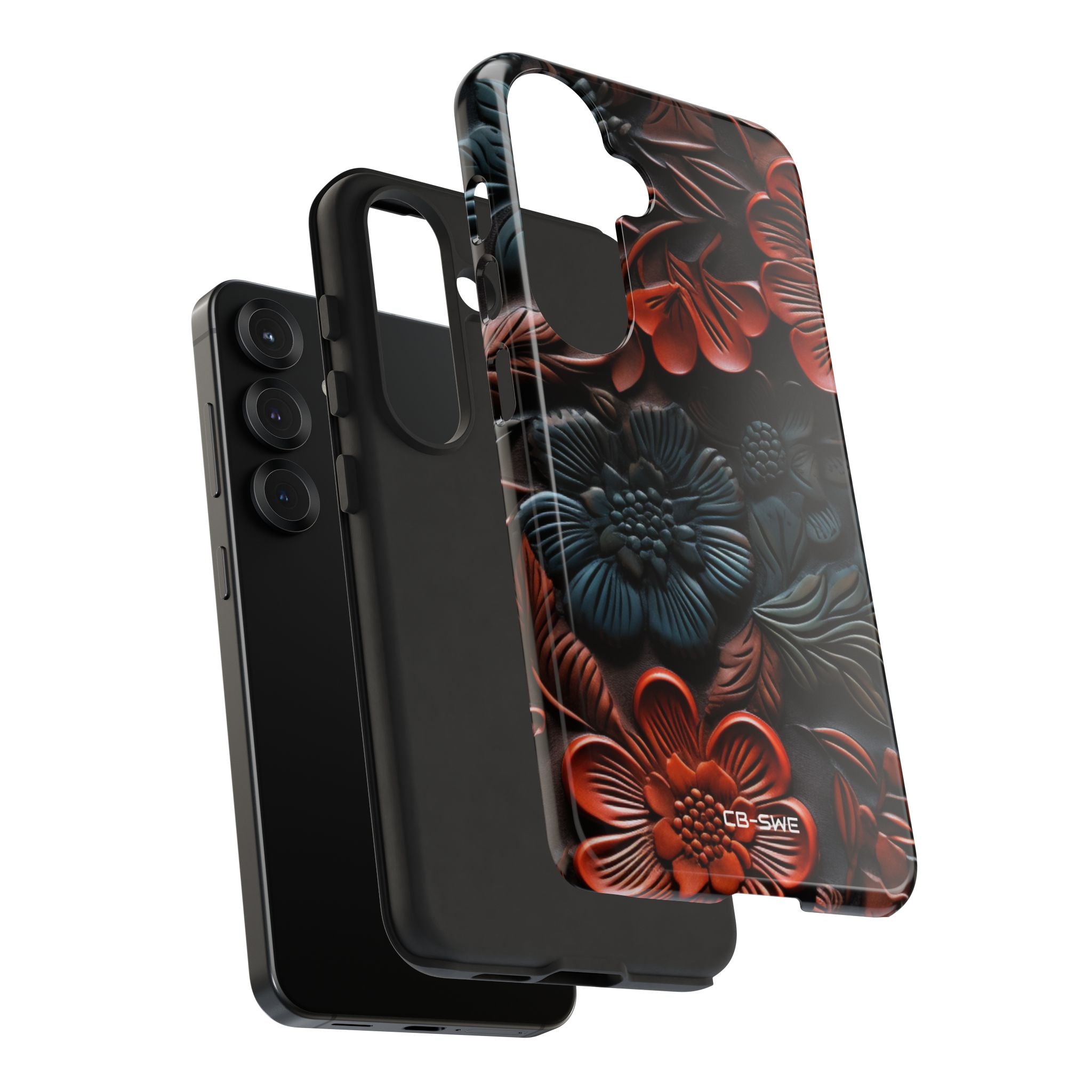 Sculpted Floral Elegance - Samsung Case
