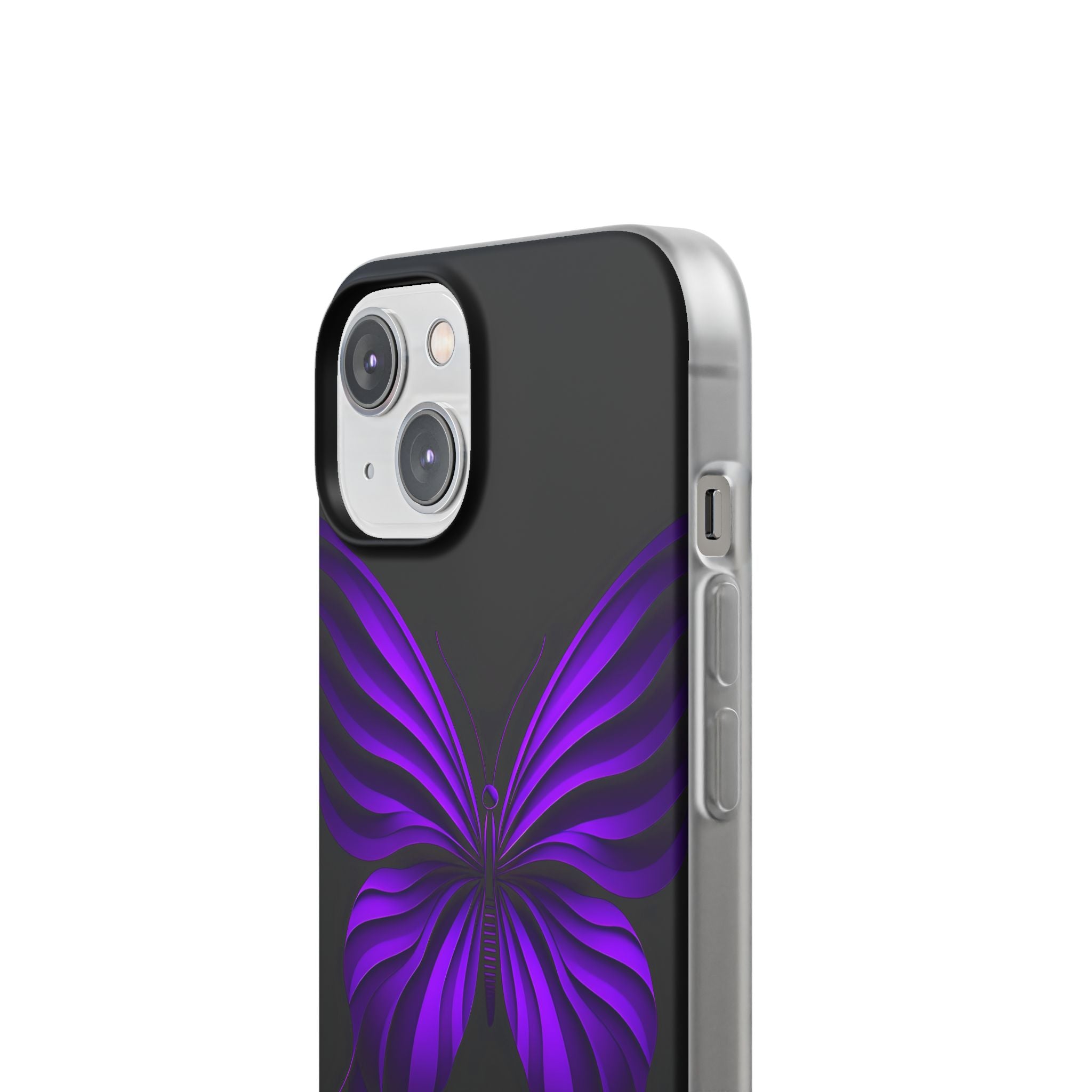 Violet Monarch iPhone 14 Case - Soft