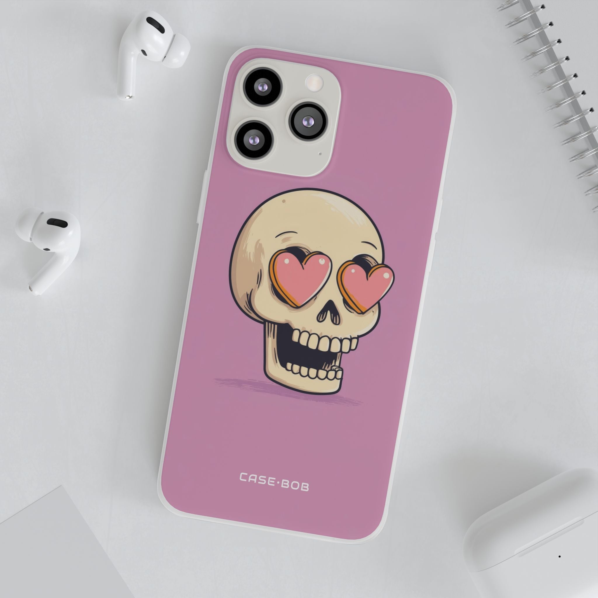 Heart Eyed Skull iPhone 13 Pro Max - Soft