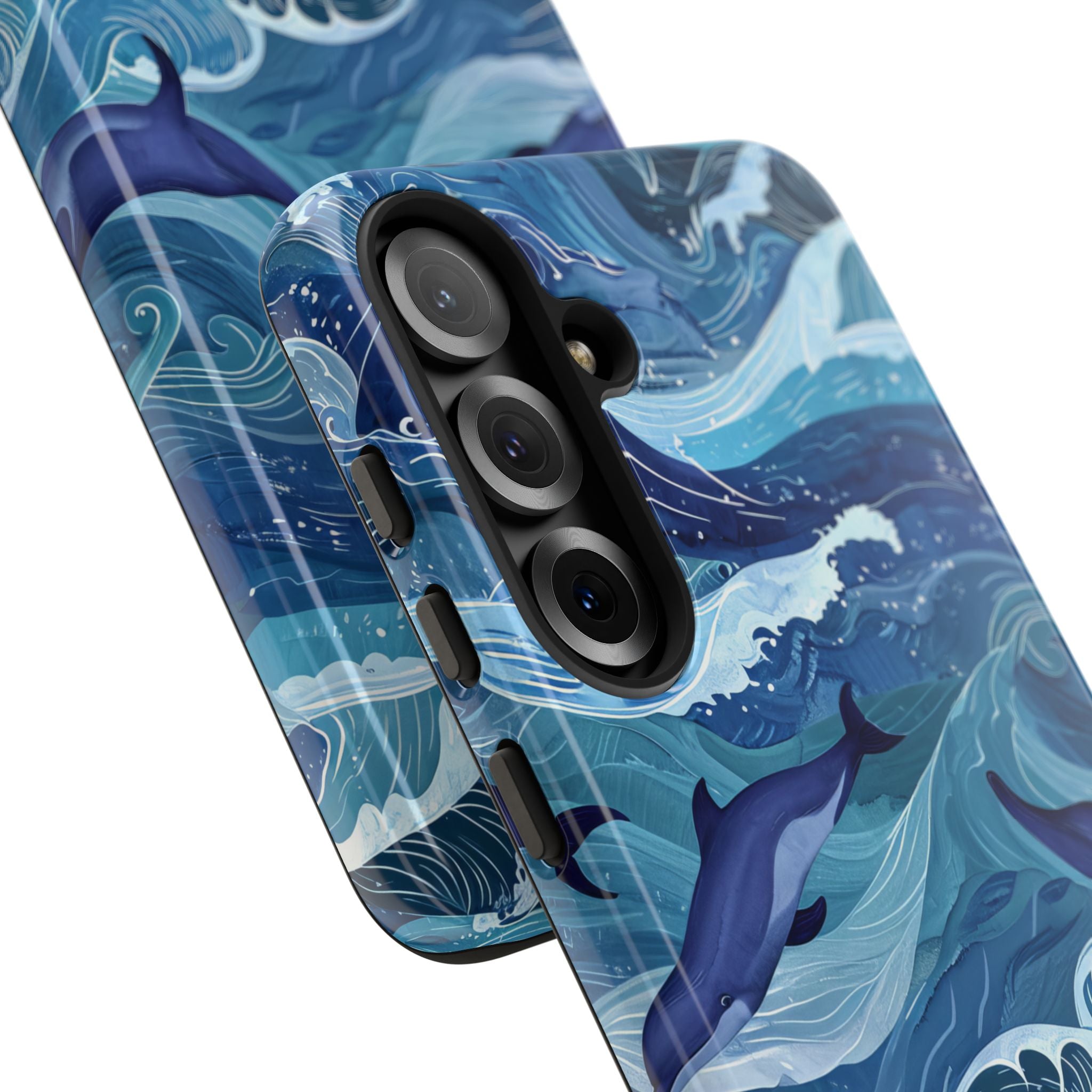 Dolphin Waves Samsung S25 Plus Case - Tough