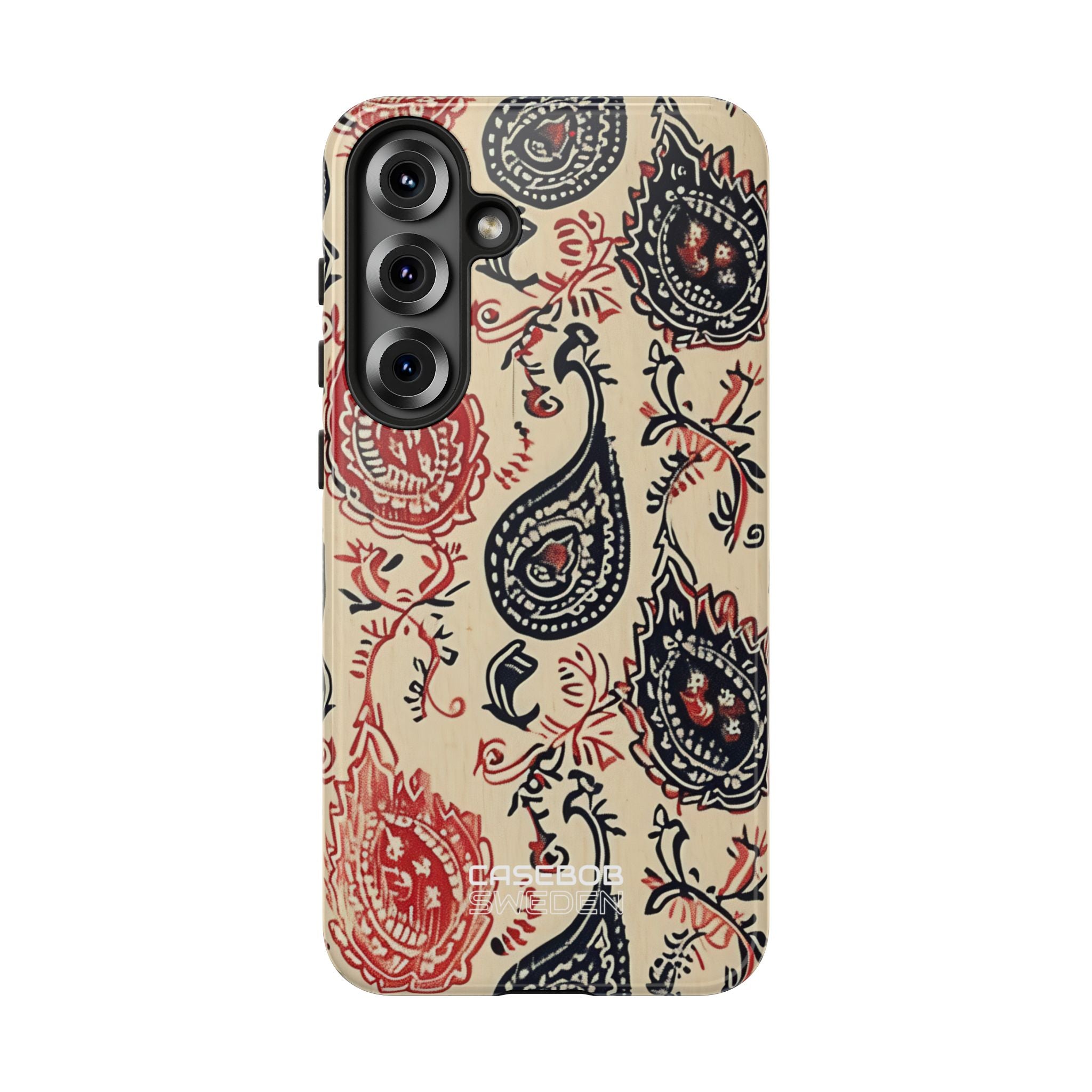 Navy Paisley Swirl Samsung S25 - Tough