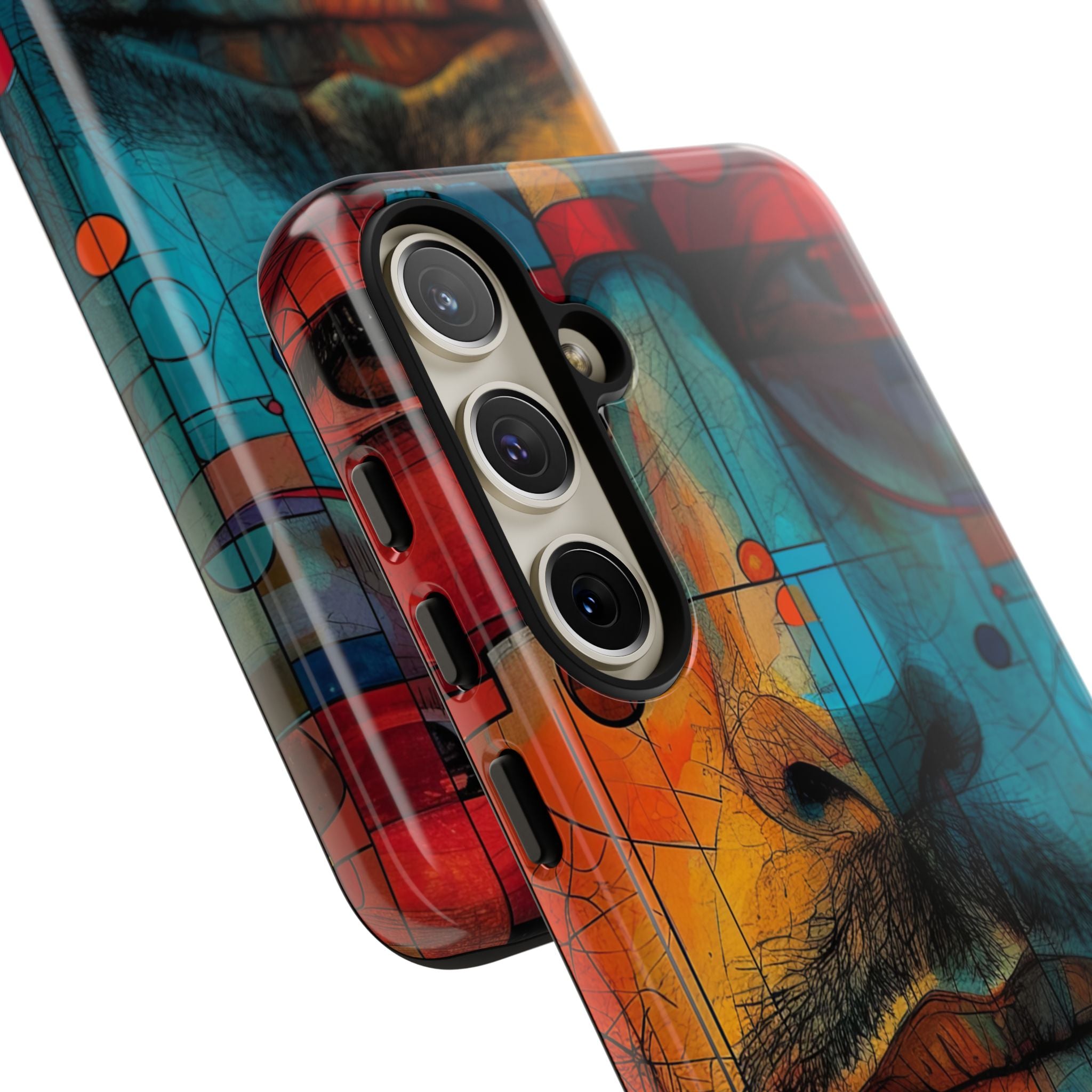 Volto con Occhiali Cubisti Samsung S24 - Tough
