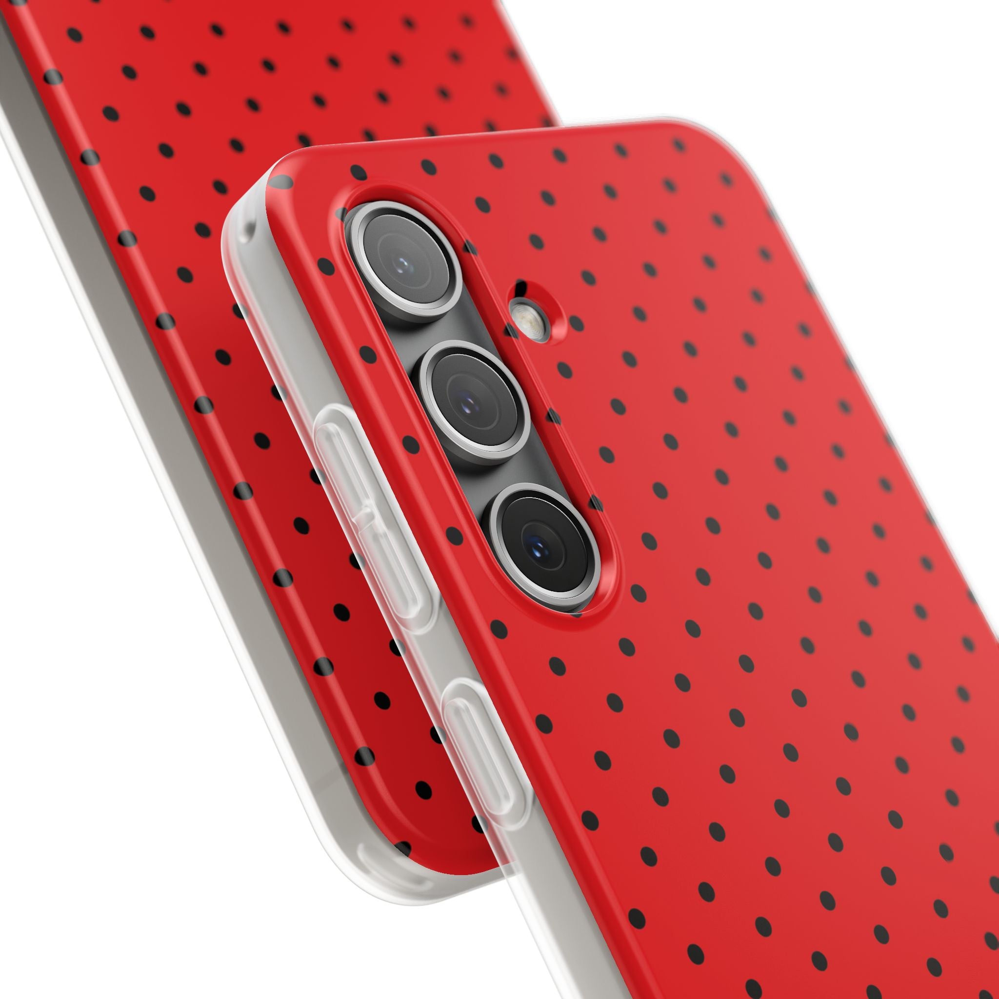 Crimson Dot Matrix Samsung S24 Case - Soft