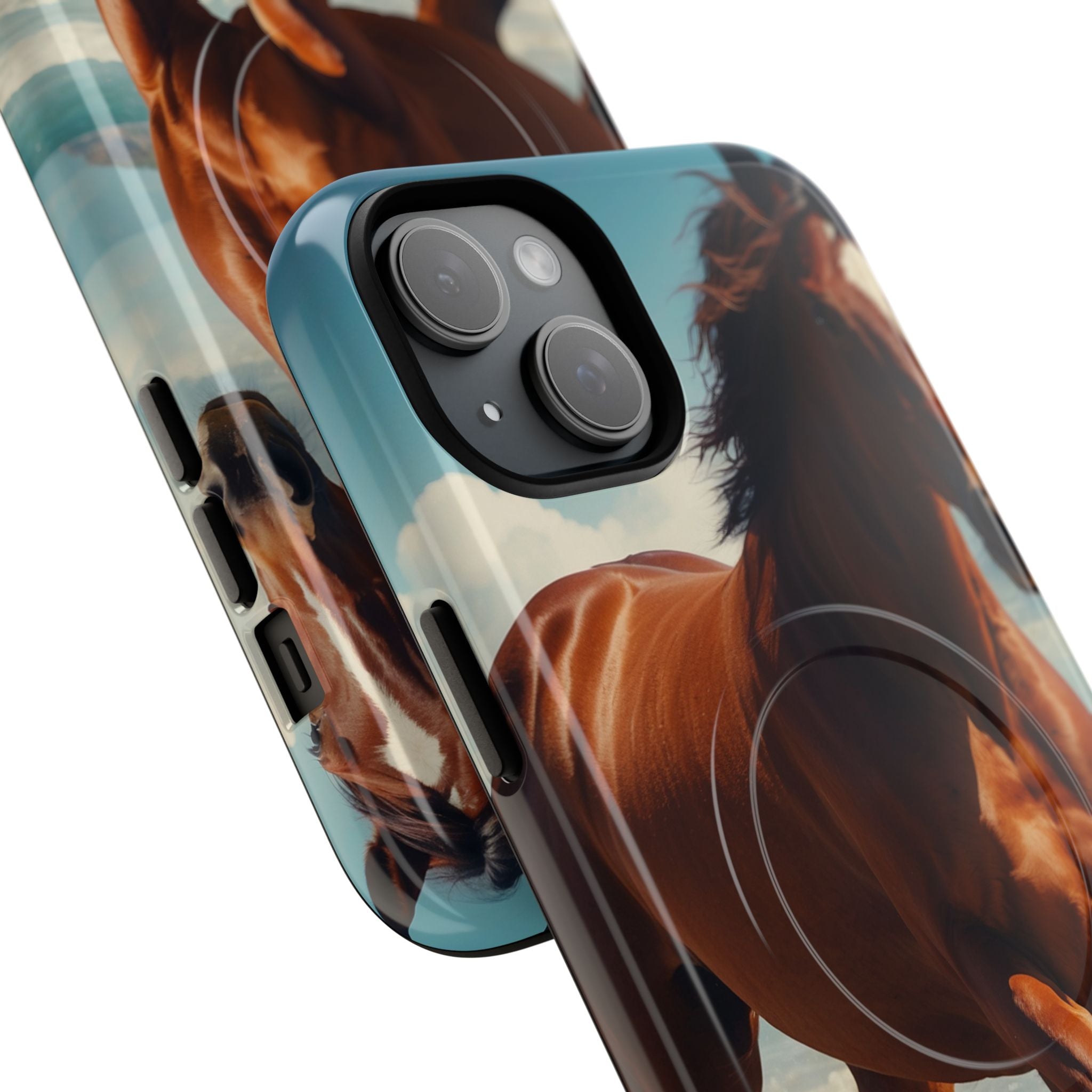 Blazing Horse iPhone 15 Plus Case - Tough+