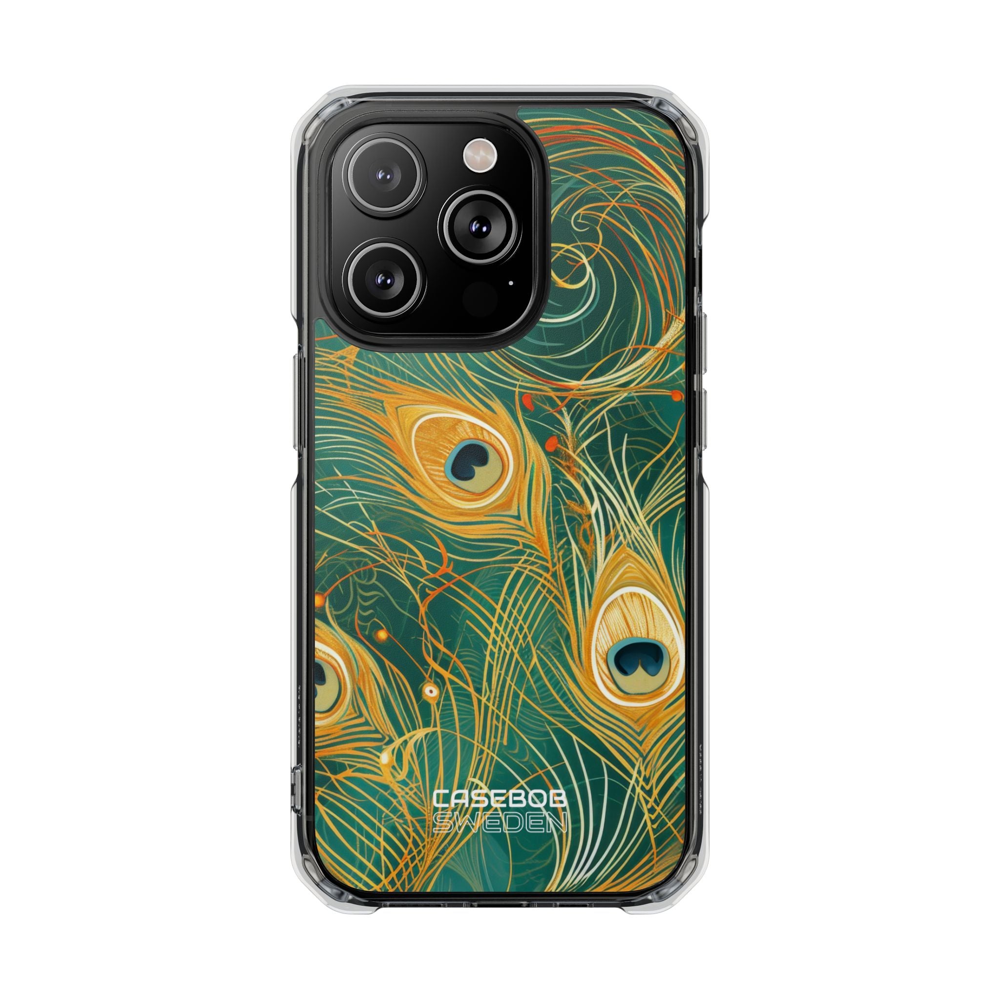 Vibrant Peacock Whirl iPhone 14 - Impact Clear+
