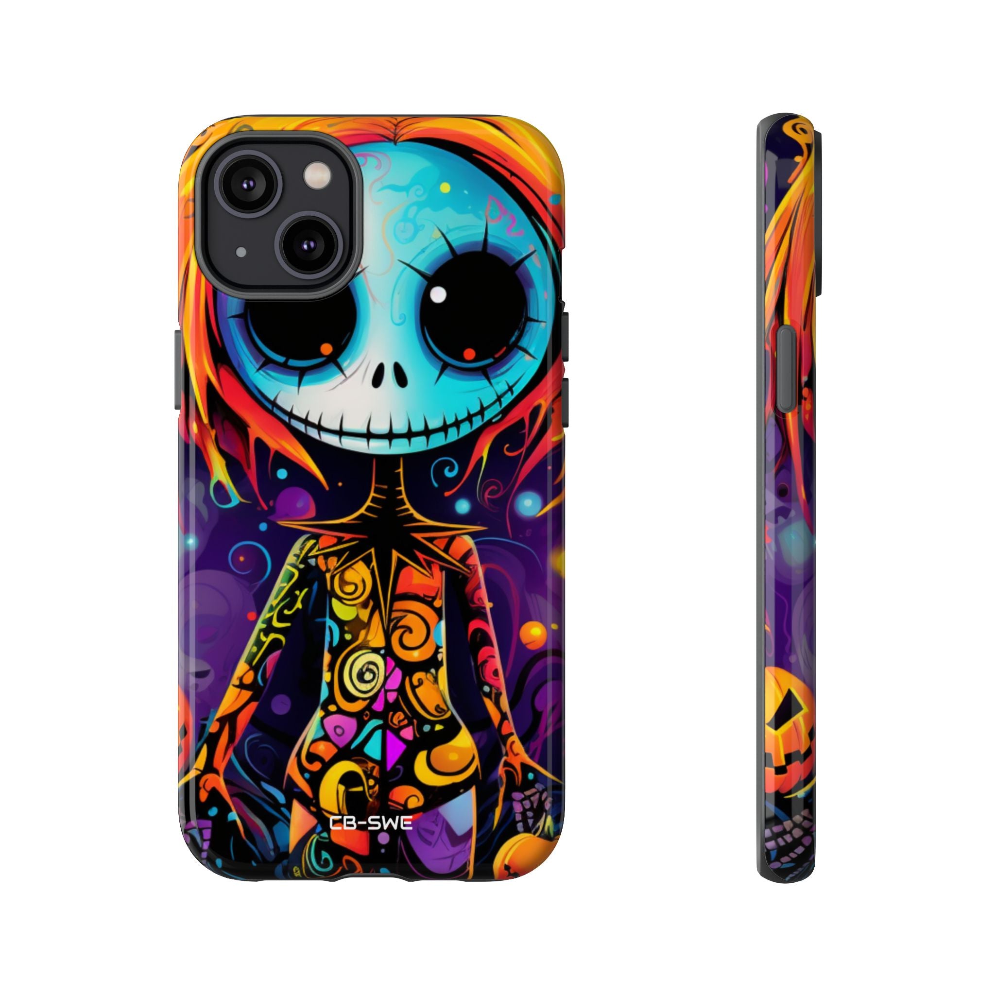 Skeletal Figure Laughs - iPhone Case
