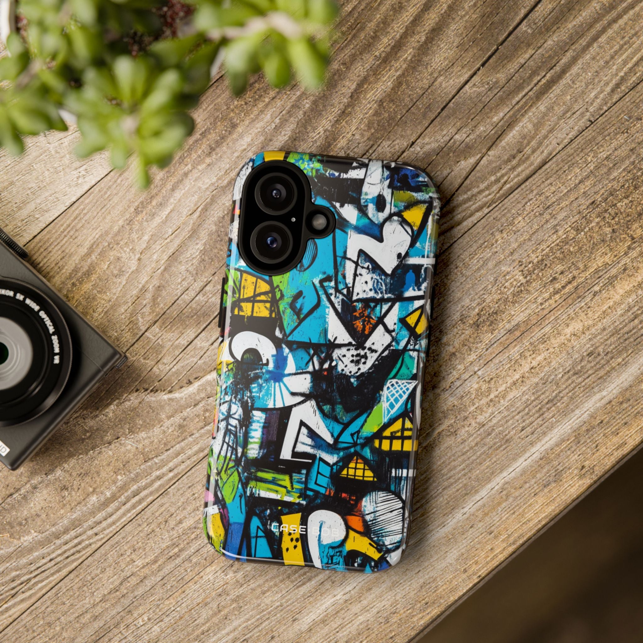 White Ripple Drift iPhone 16 Case - Tough
